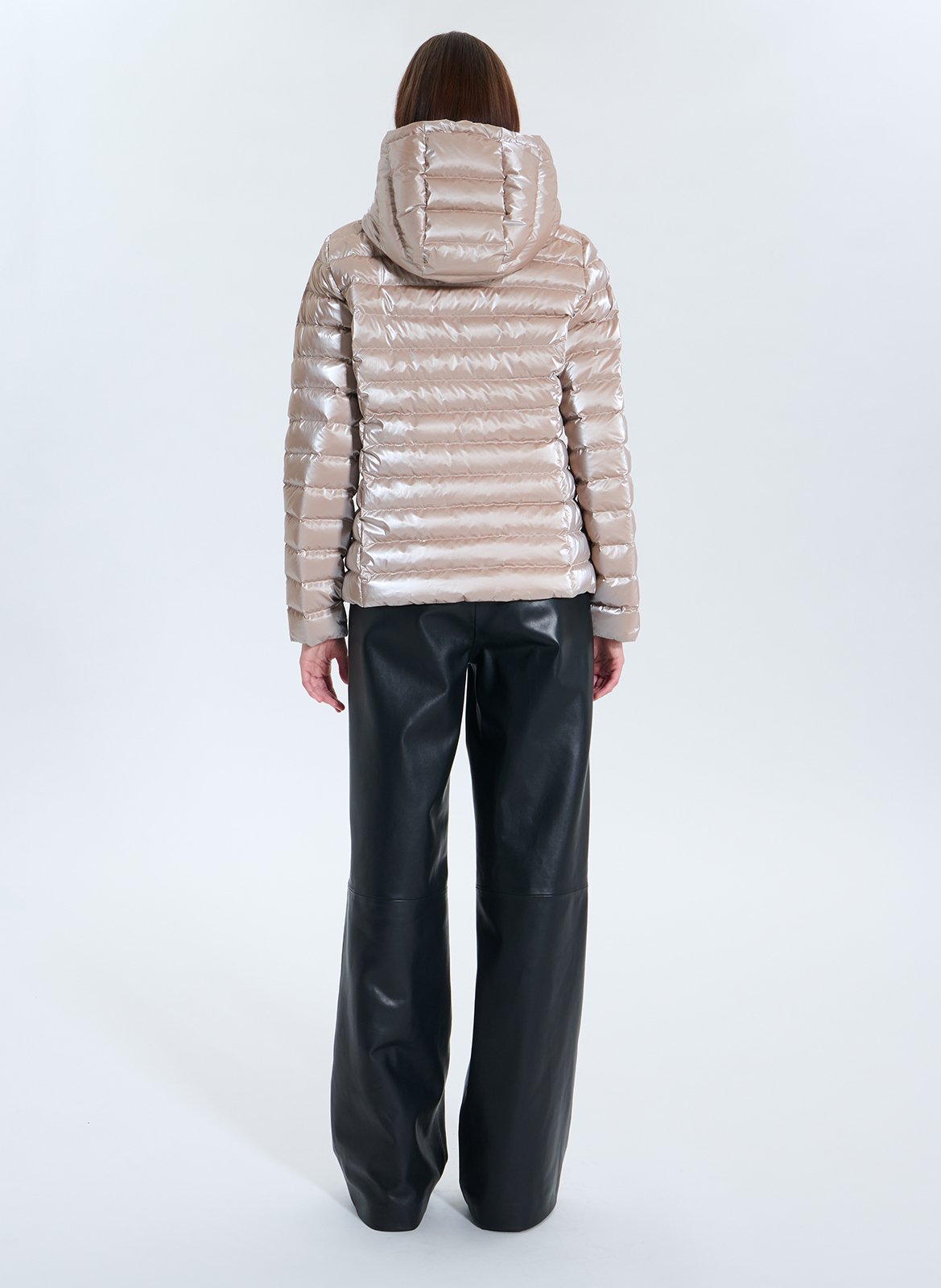 High-neck padded jacket ZAPA Brown