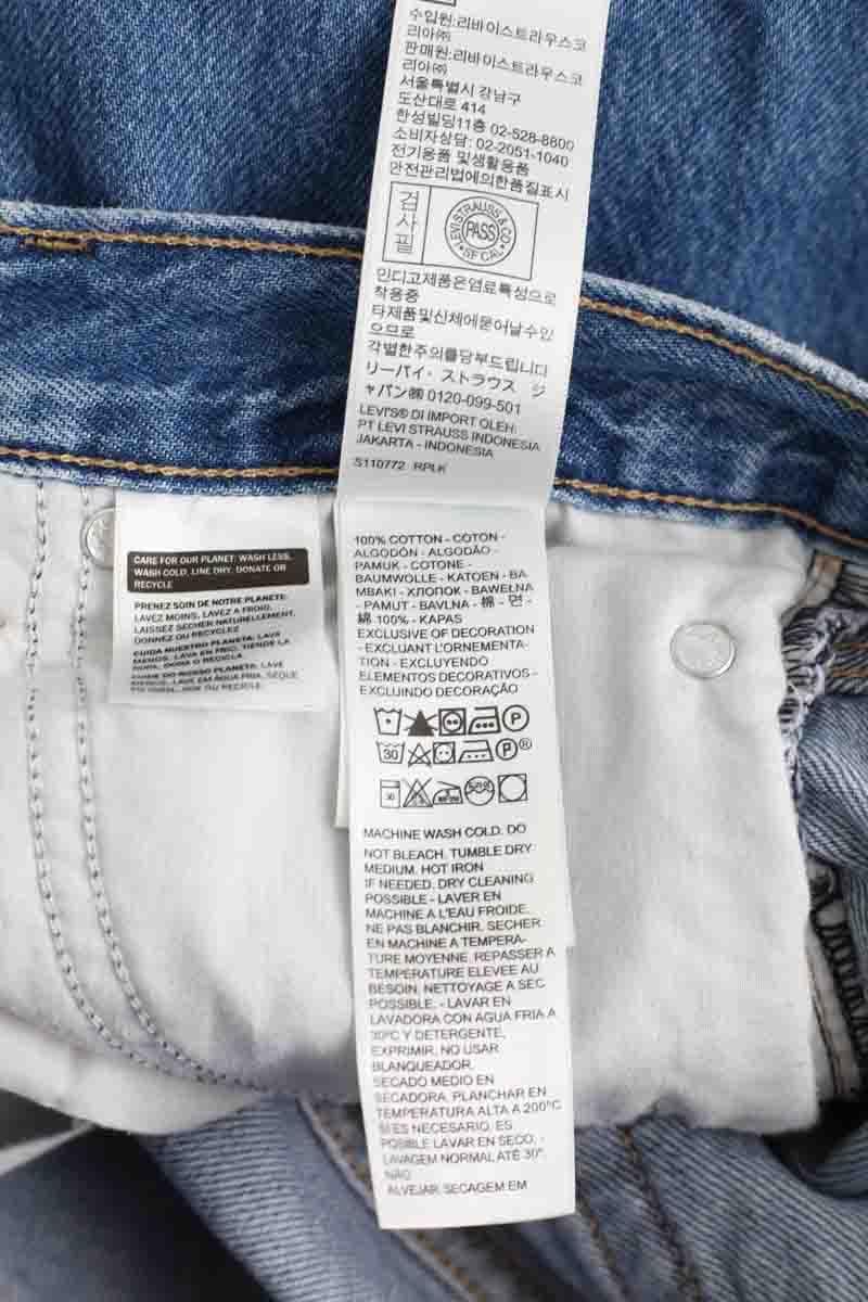 Straight cotton-blend pants LEVI'S - Seconde main Blue