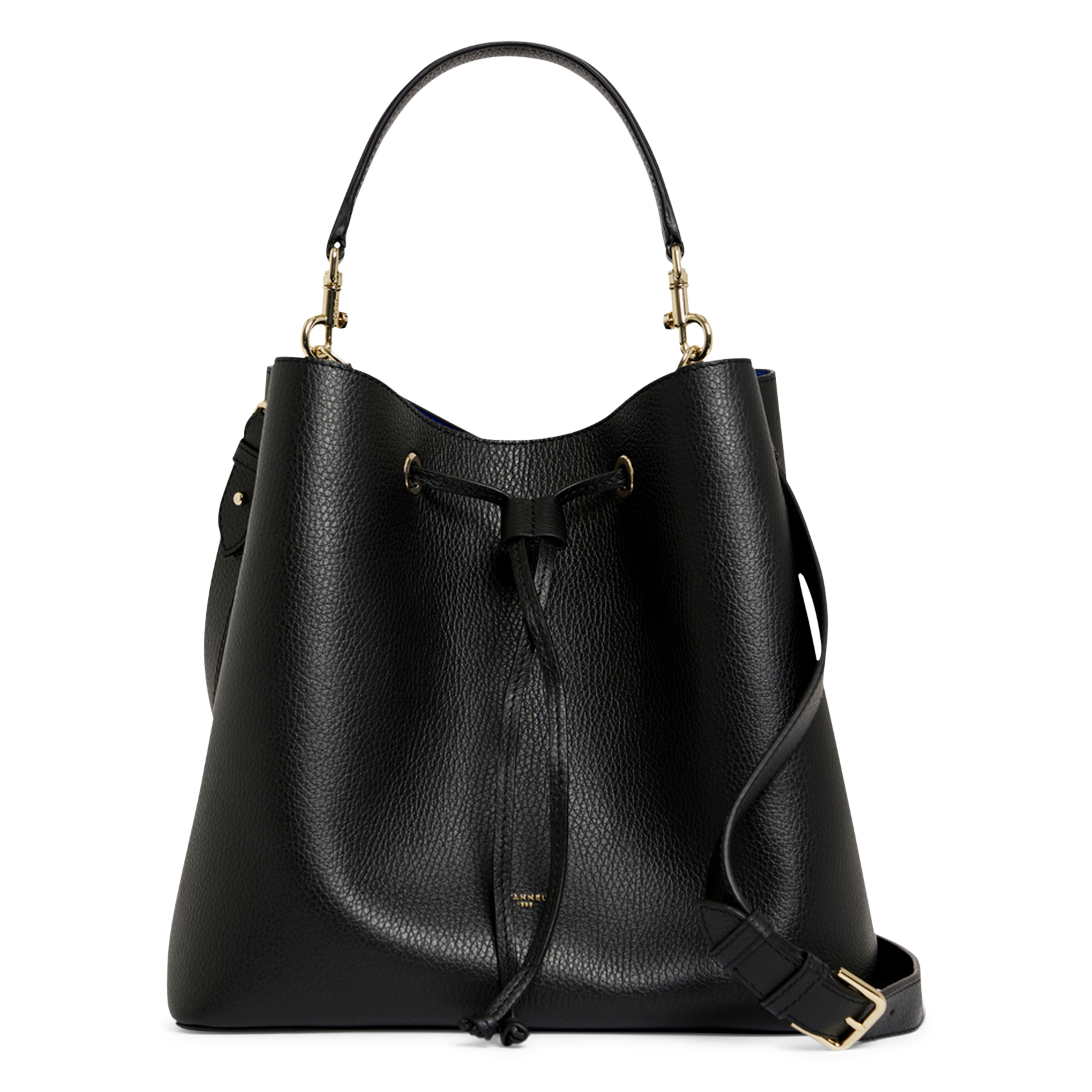 Grand sac seau en cuir grainé LE TANNEUR Noir