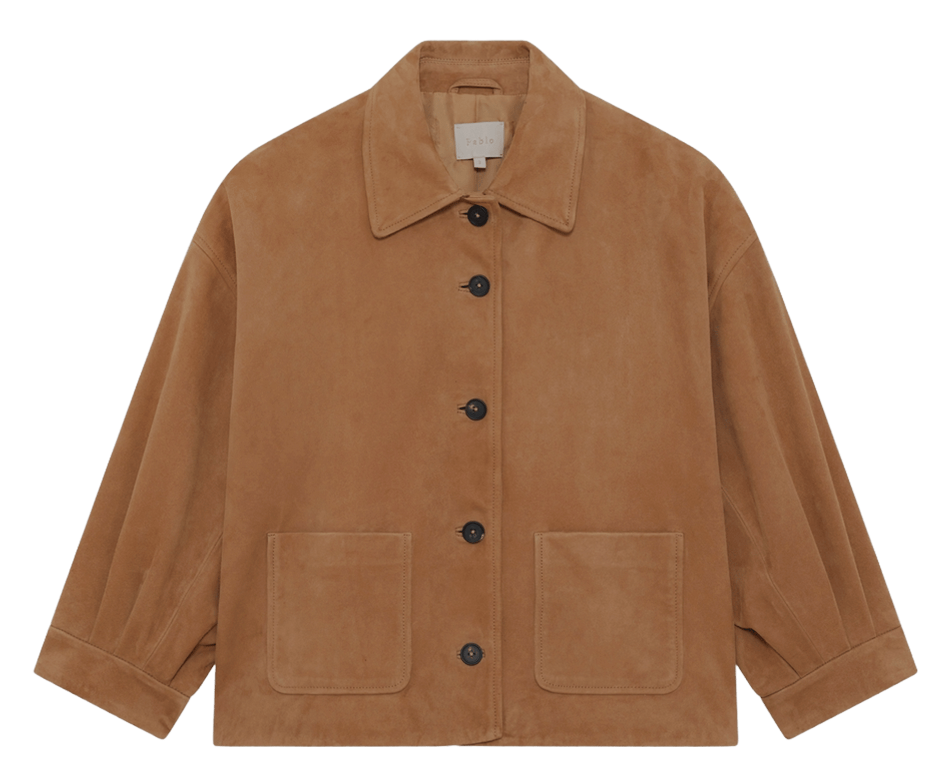 Lammlederblouson mit klassischem Kragen PABLO Braun