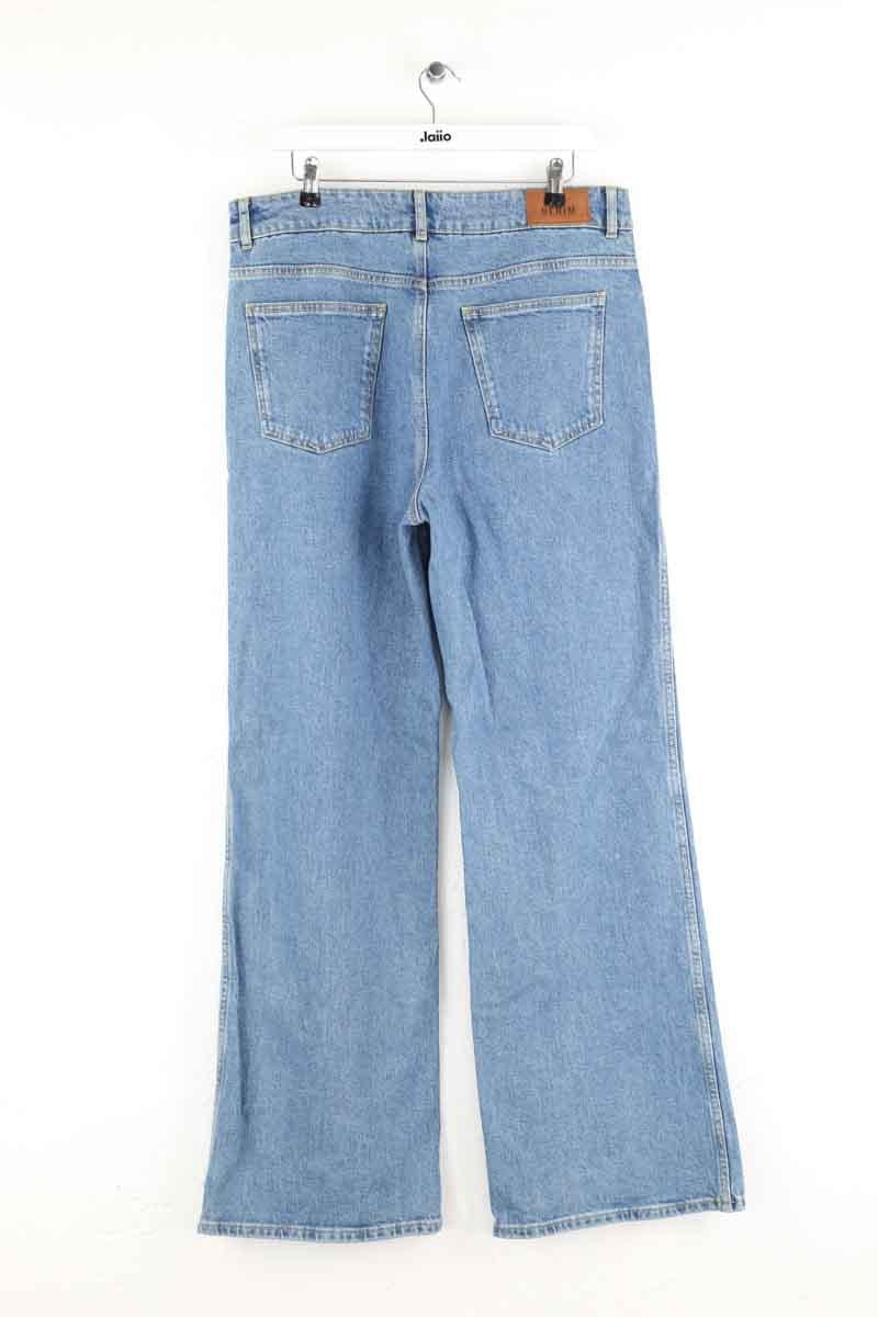 Straight cotton-blend pants SEZANE - Seconde main Blue