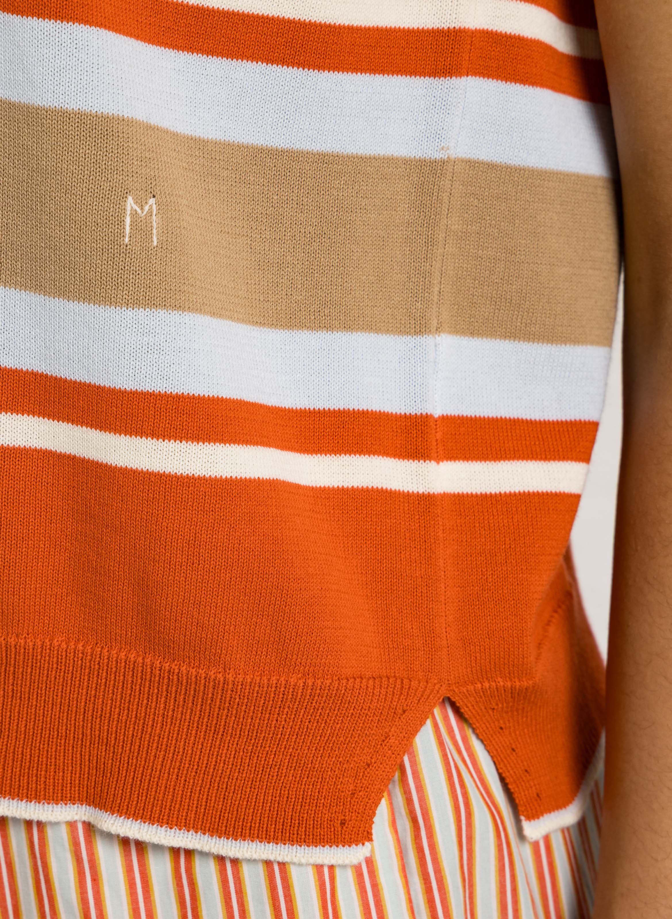 Pull col rond en coton MOISMONT Rouge