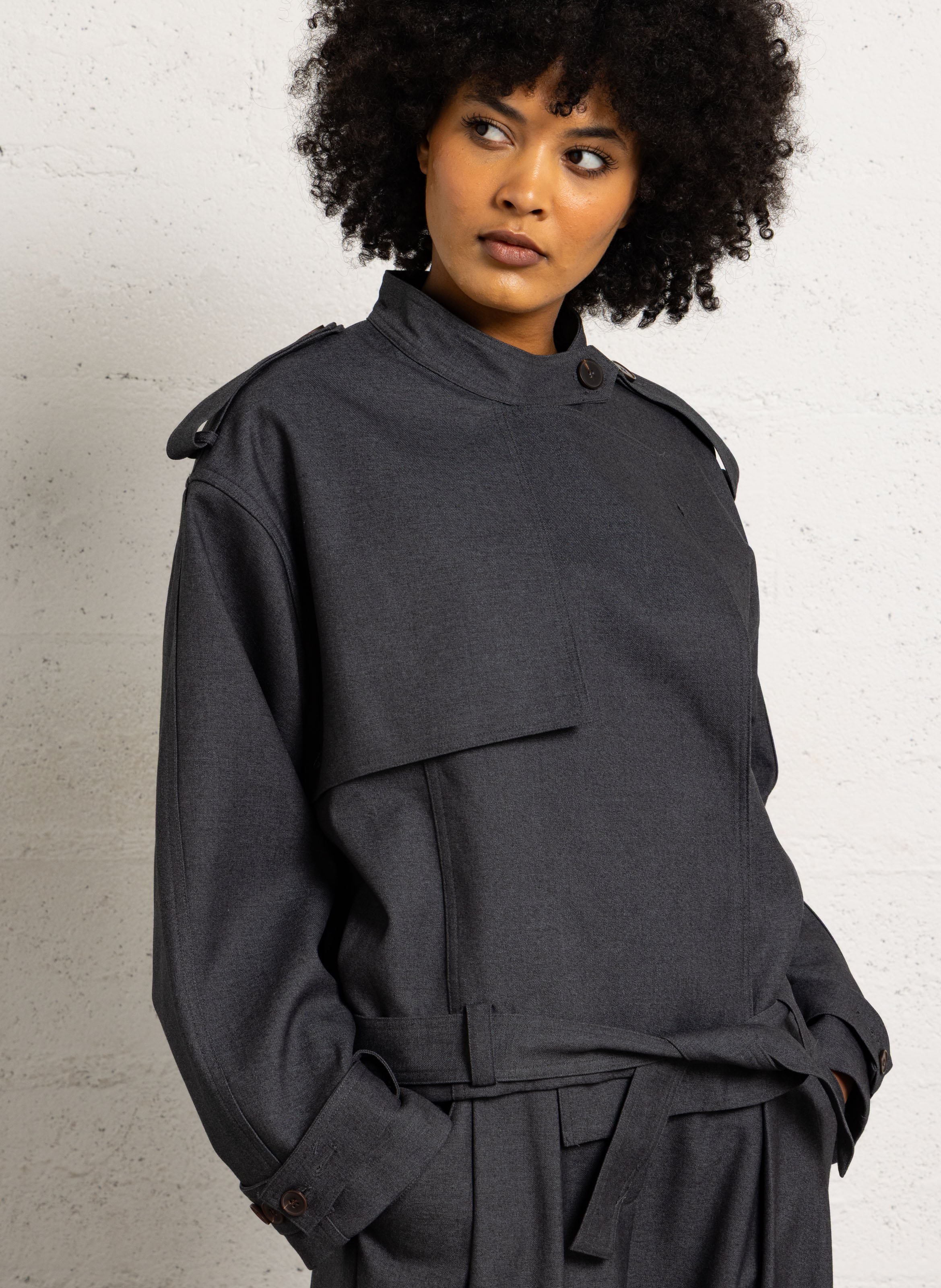 Jacke mit Stehkragen SUNCOO Schwarz