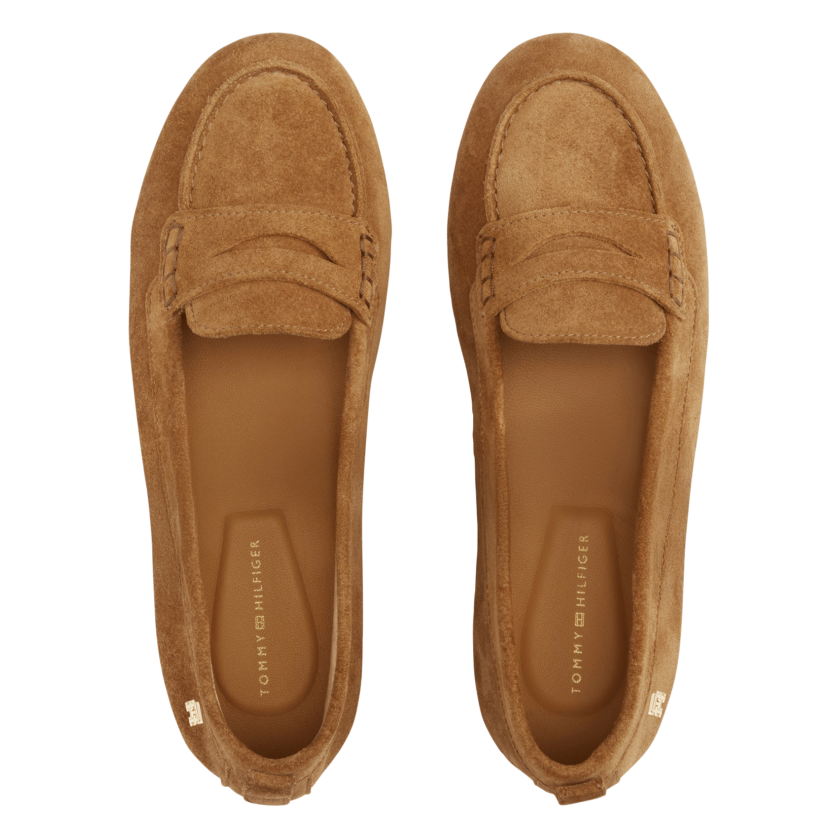 Leren loafers TOMMY HILFIGER Bruin