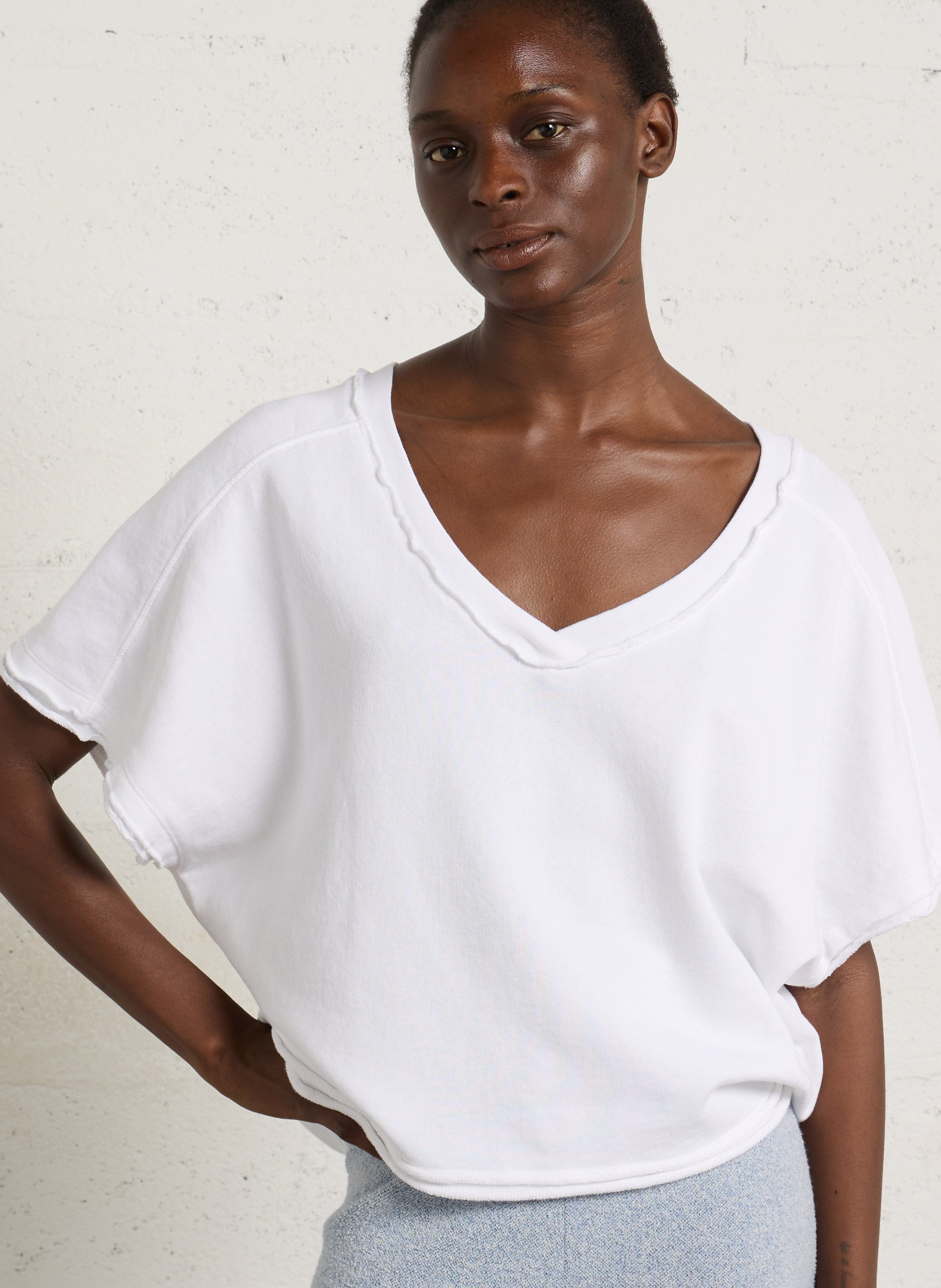 T-shirt oversize en coton AMERICAN VINTAGE Blanc