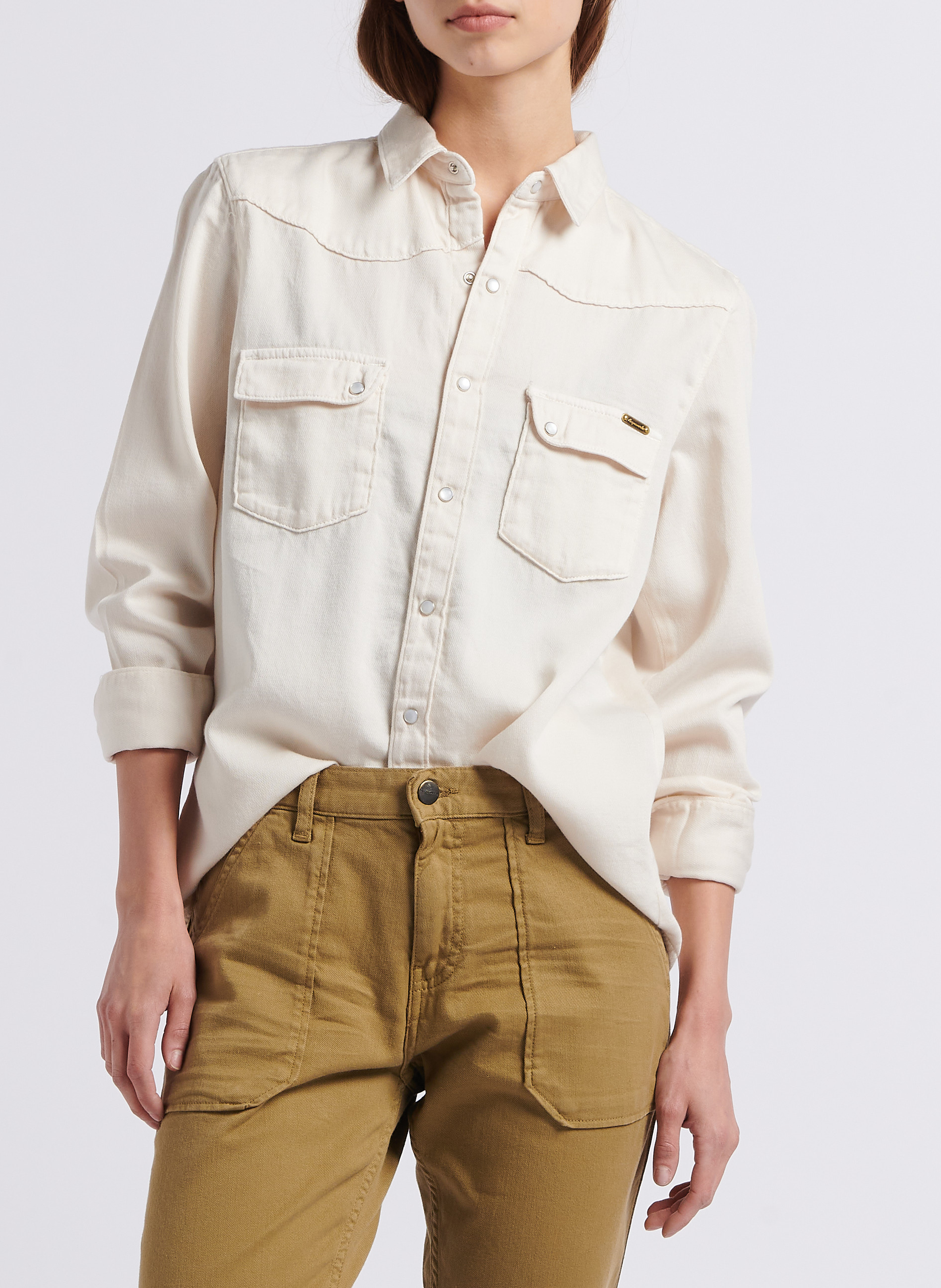 Cotton shirt with classic collar ACQUAVERDE