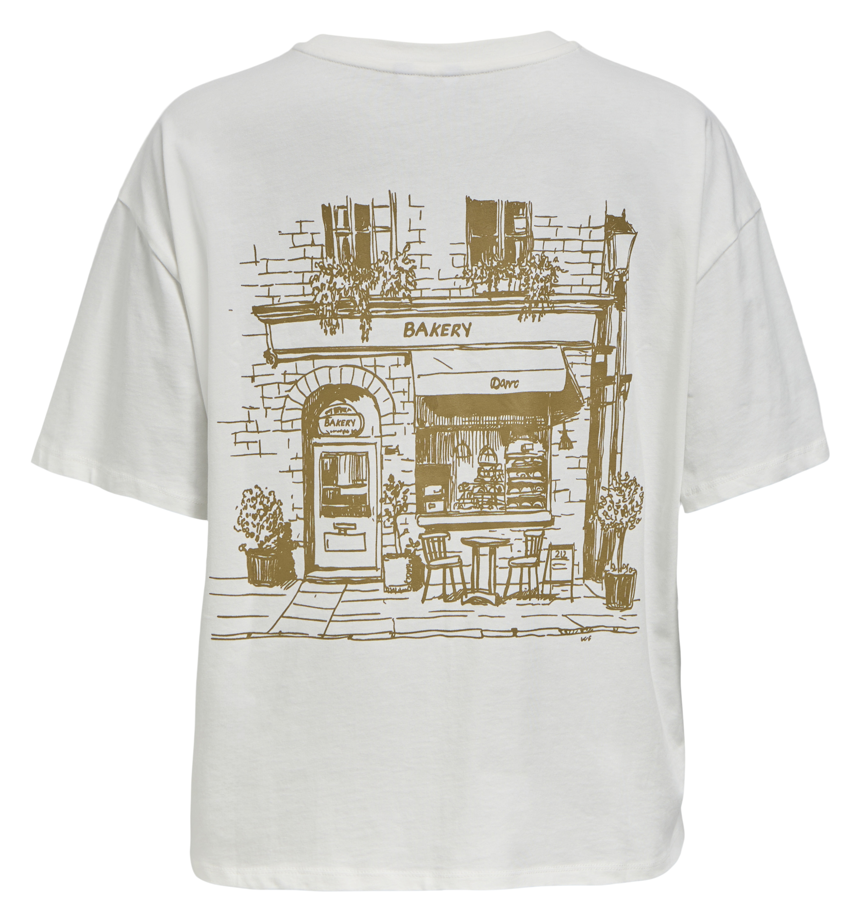 Tee-shirt ample imprimé OBJECT Beige