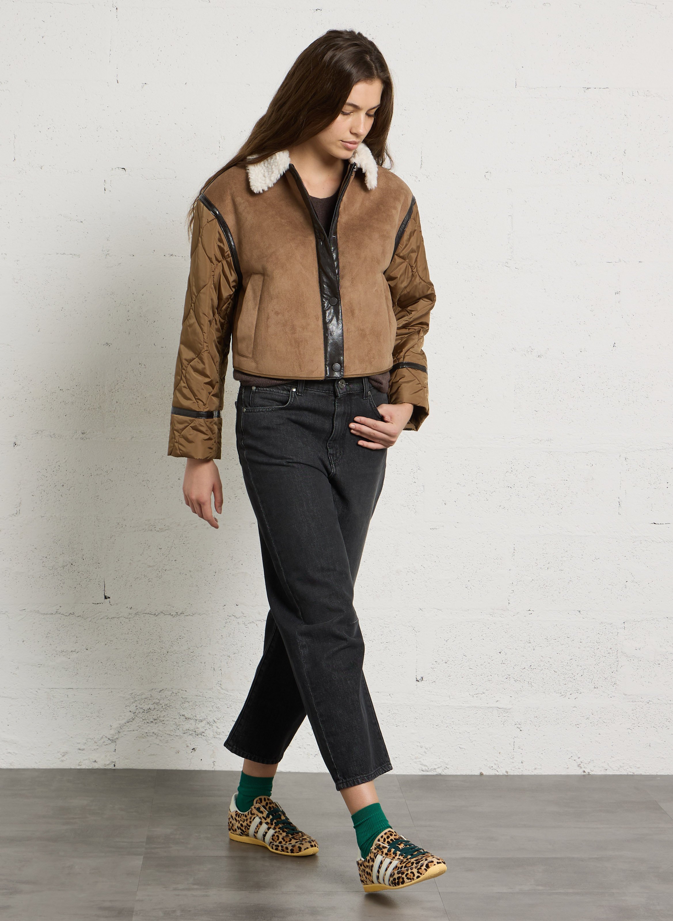 Short oversized jacket MAX MARA WEEK END Beige