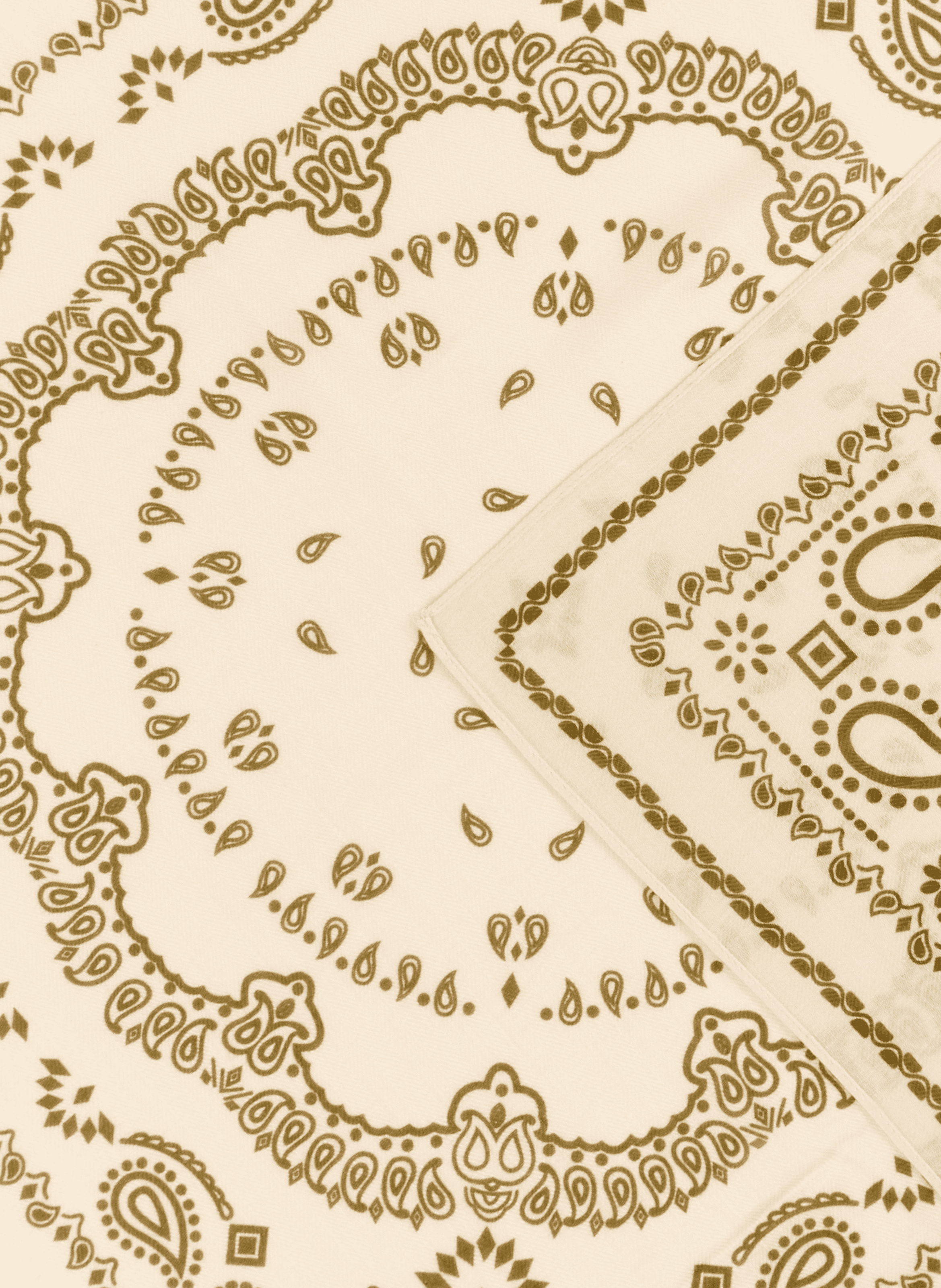 Carré imprimé bandana en coton mélangé SAISON 1865 Beige