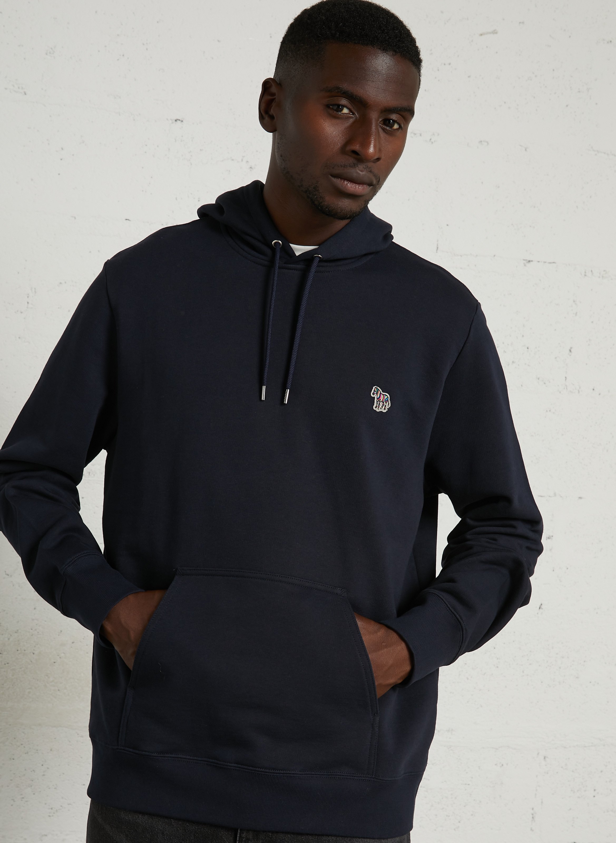 Organic cotton hooded sweatshirt PAUL SMITH Blue