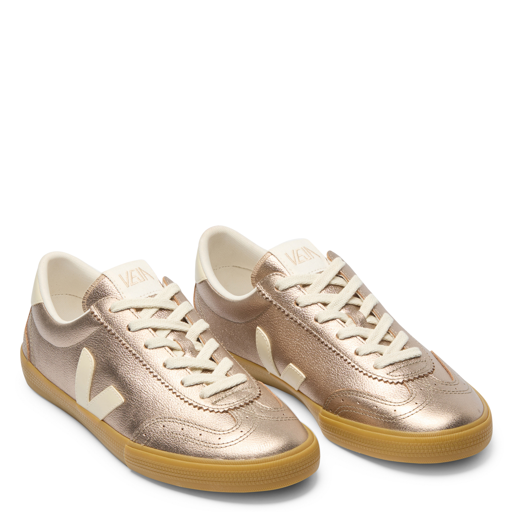 Niedrige Ledersneaker VEJA Golden
