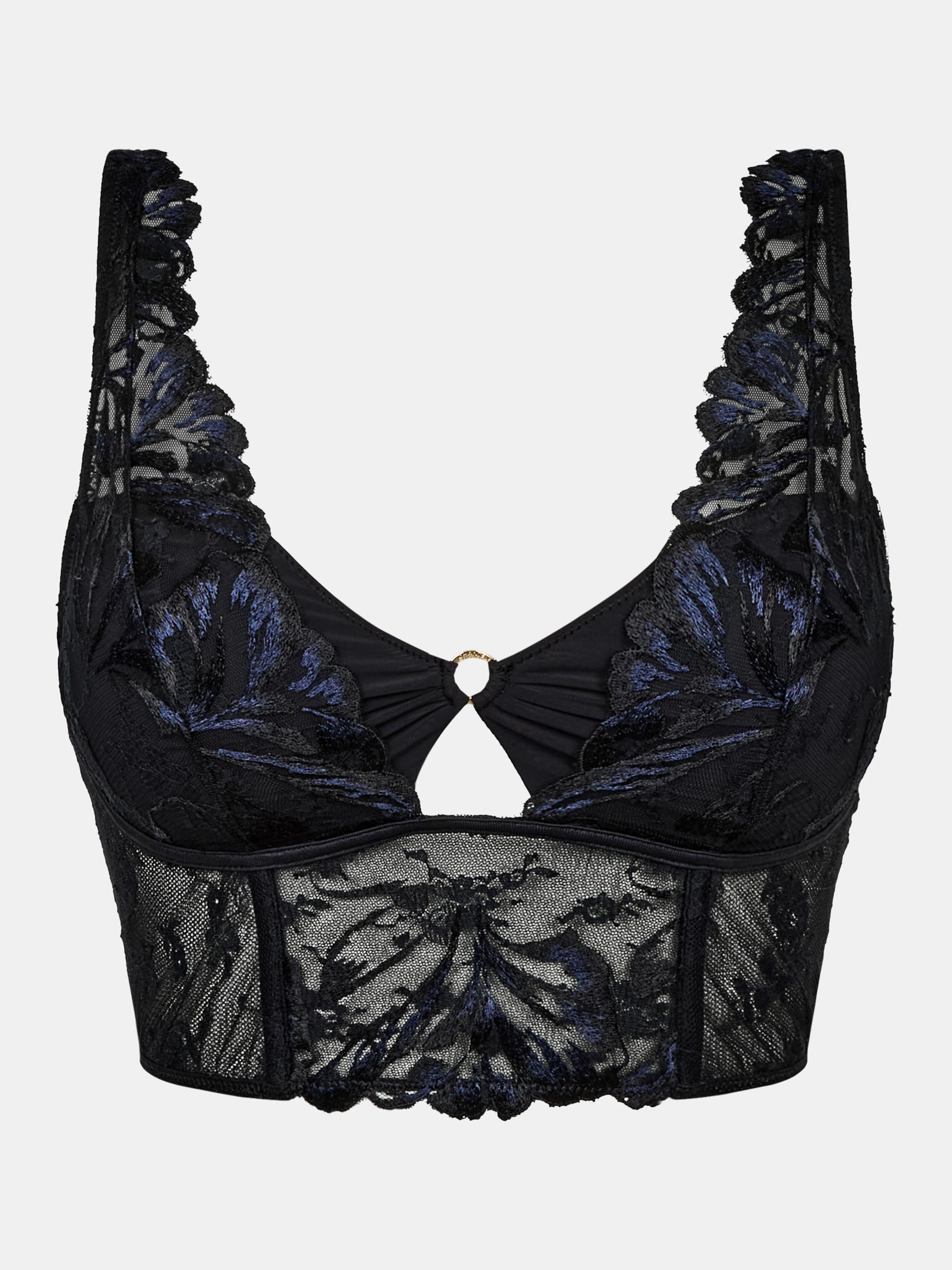 Floral Embroidered Bustier CHANTELLE Black