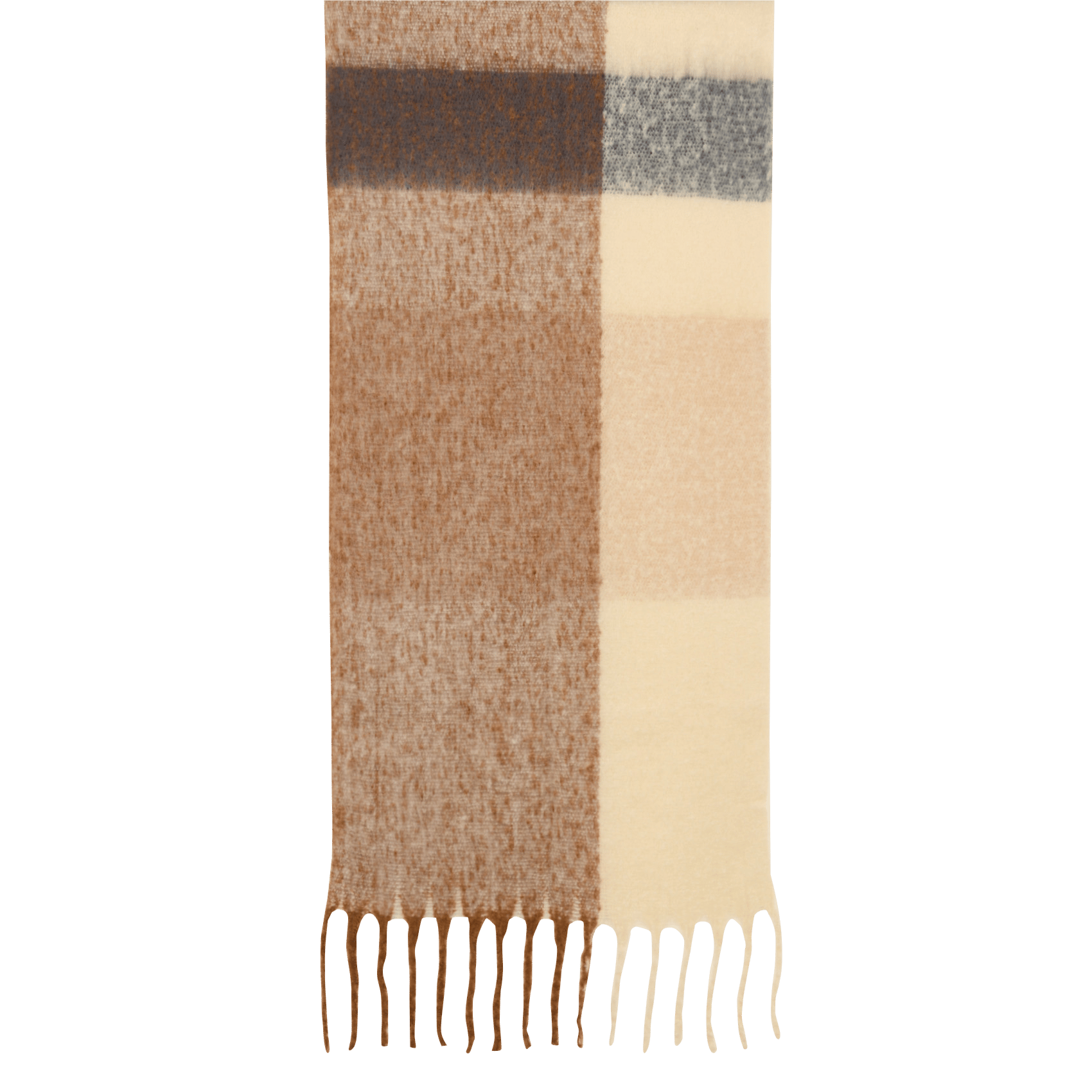 Checked scarf LA FEE MARABOUTEE Brown