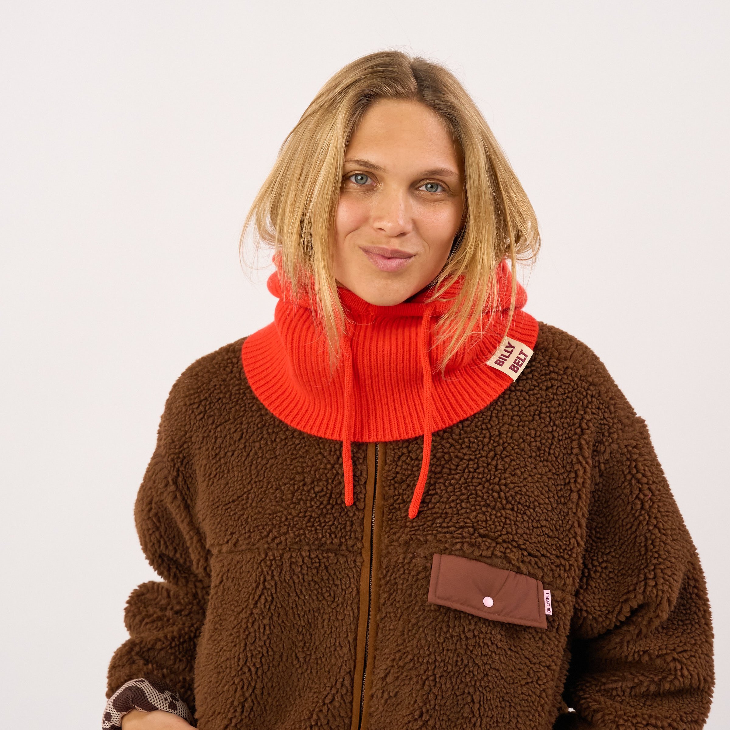 Wool balaclava BILLYBELT Orange
