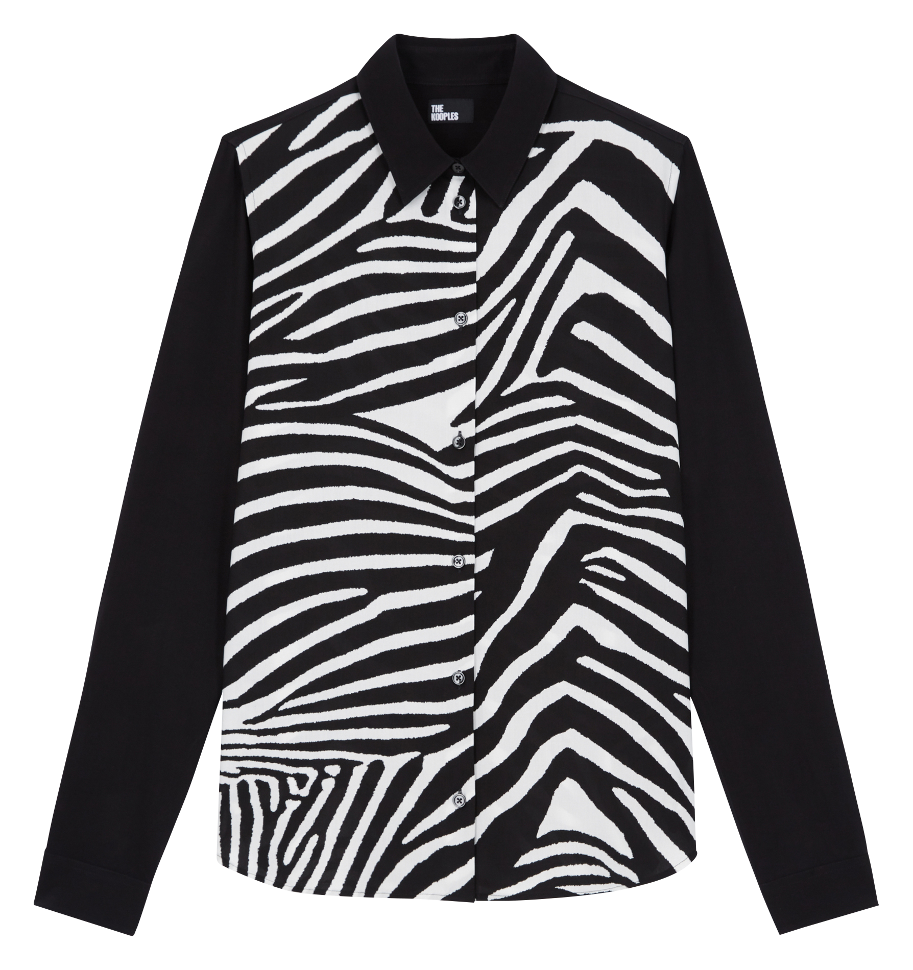 Chemise en viscose imprimée THE KOOPLES Noir