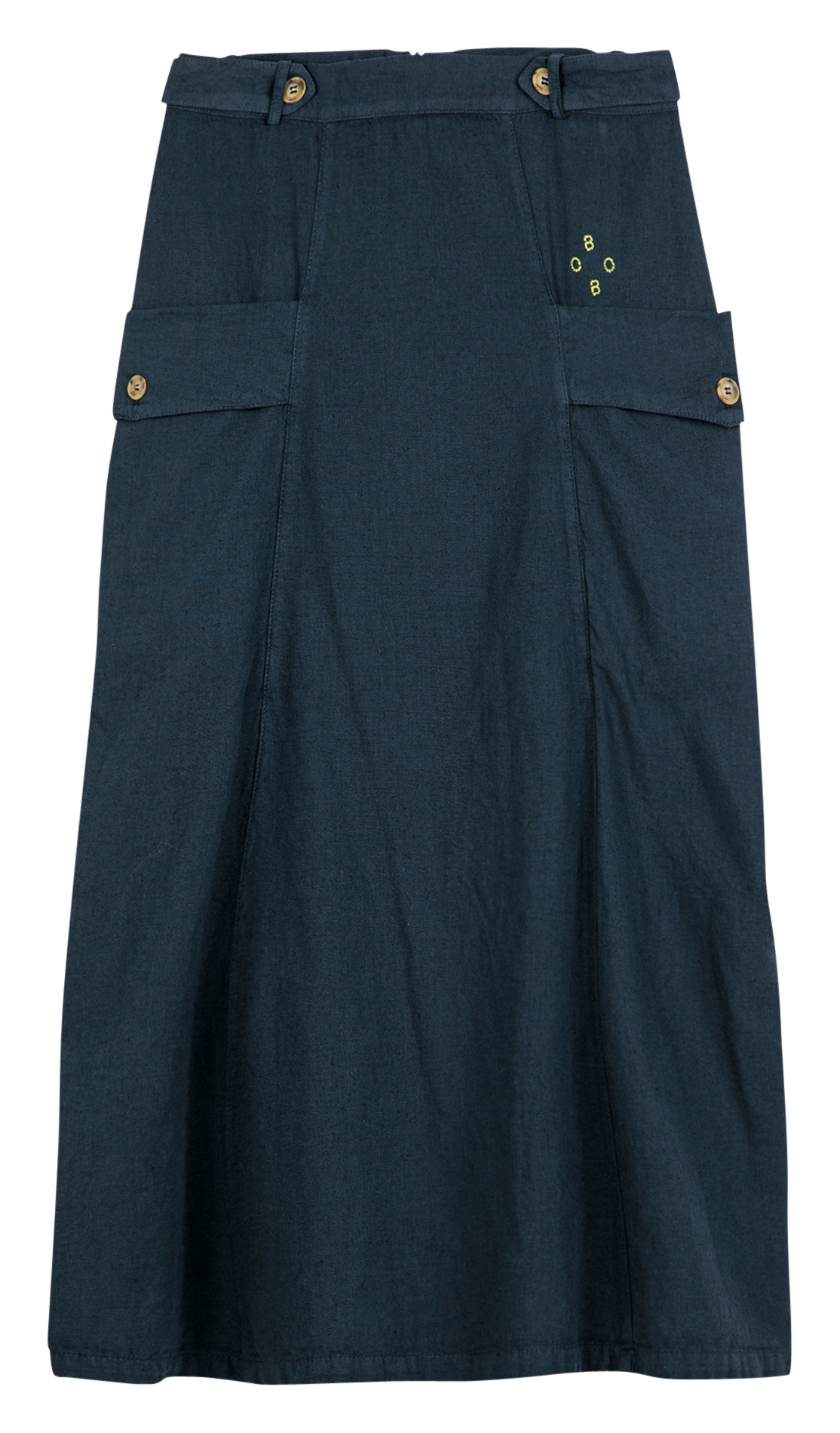 Rechte rok | linnen/katoenblend BOBO CHOSES Blauw