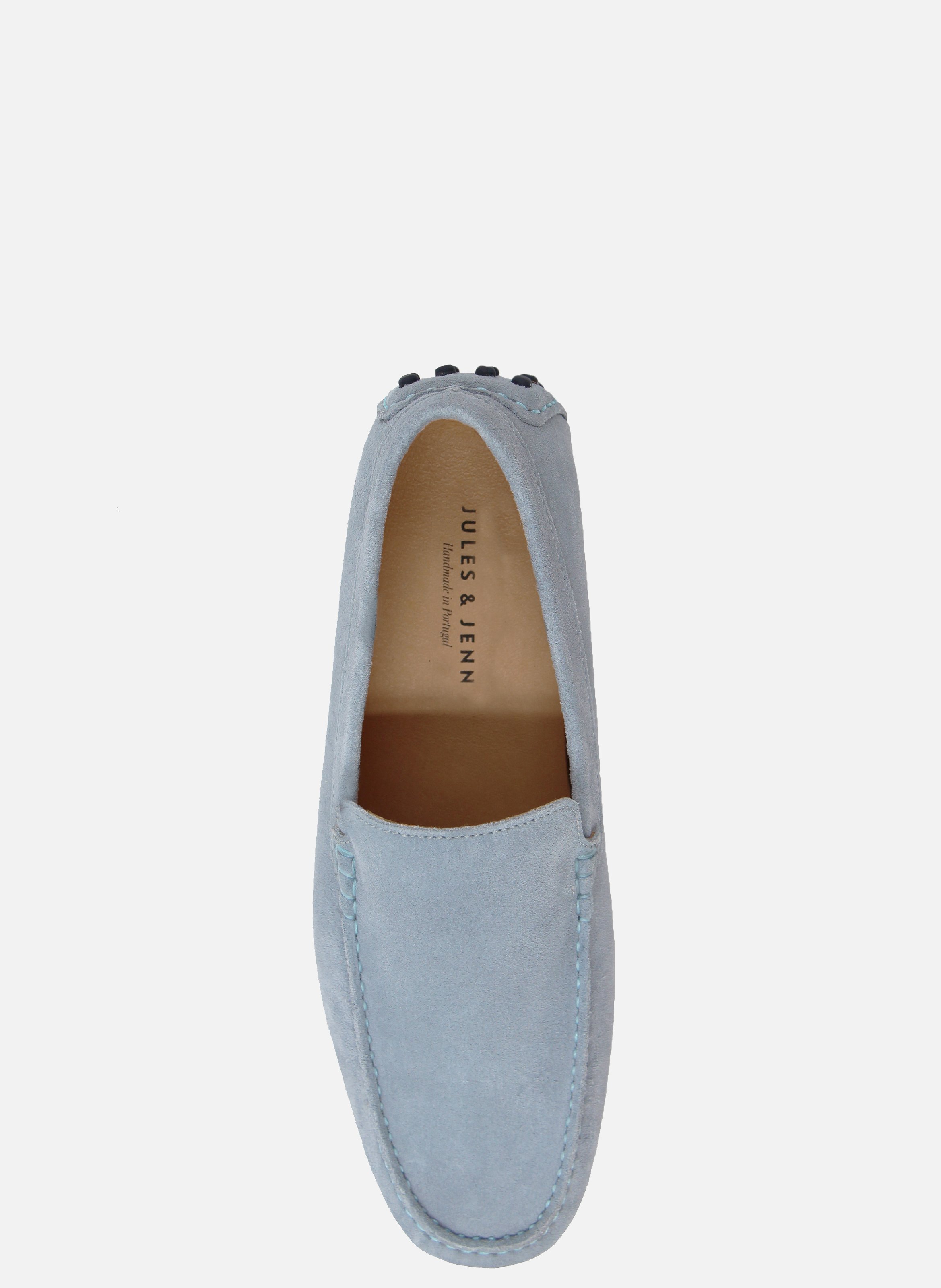 Suede leather pin loafers JULES & JENN Blue