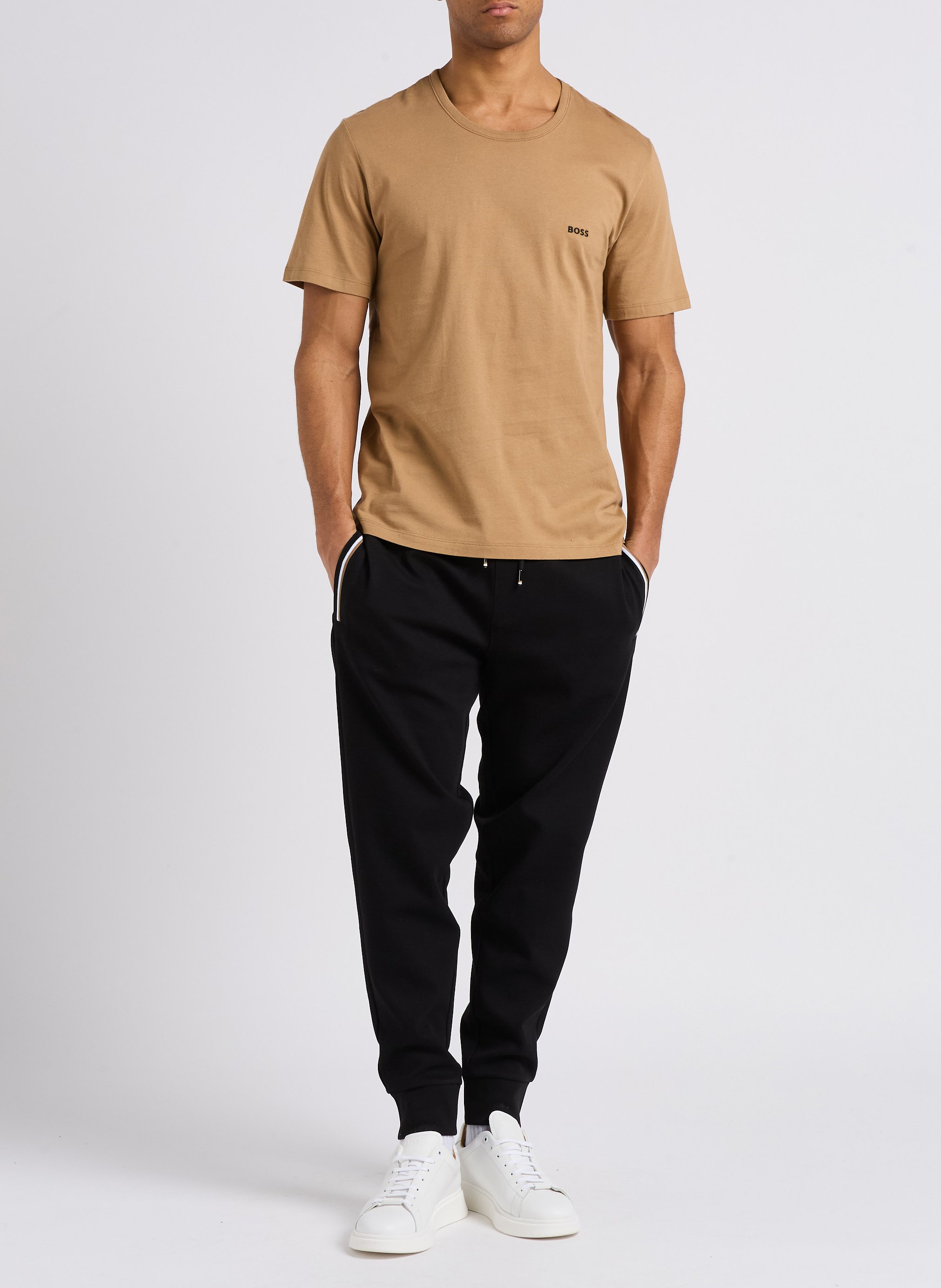 Pack of 3 round-neck cotton T-shirts - Look 1