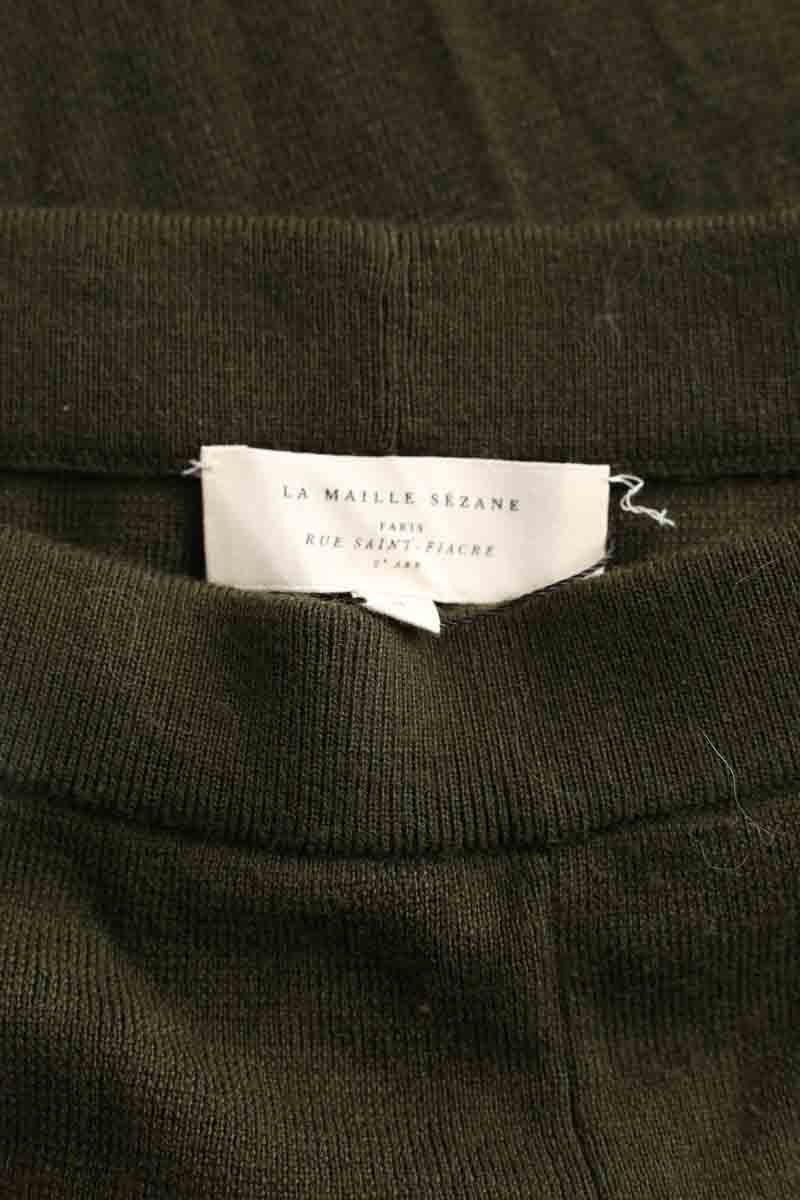 Bandol straight woollen trousers SEZANE - Seconde main Khaki