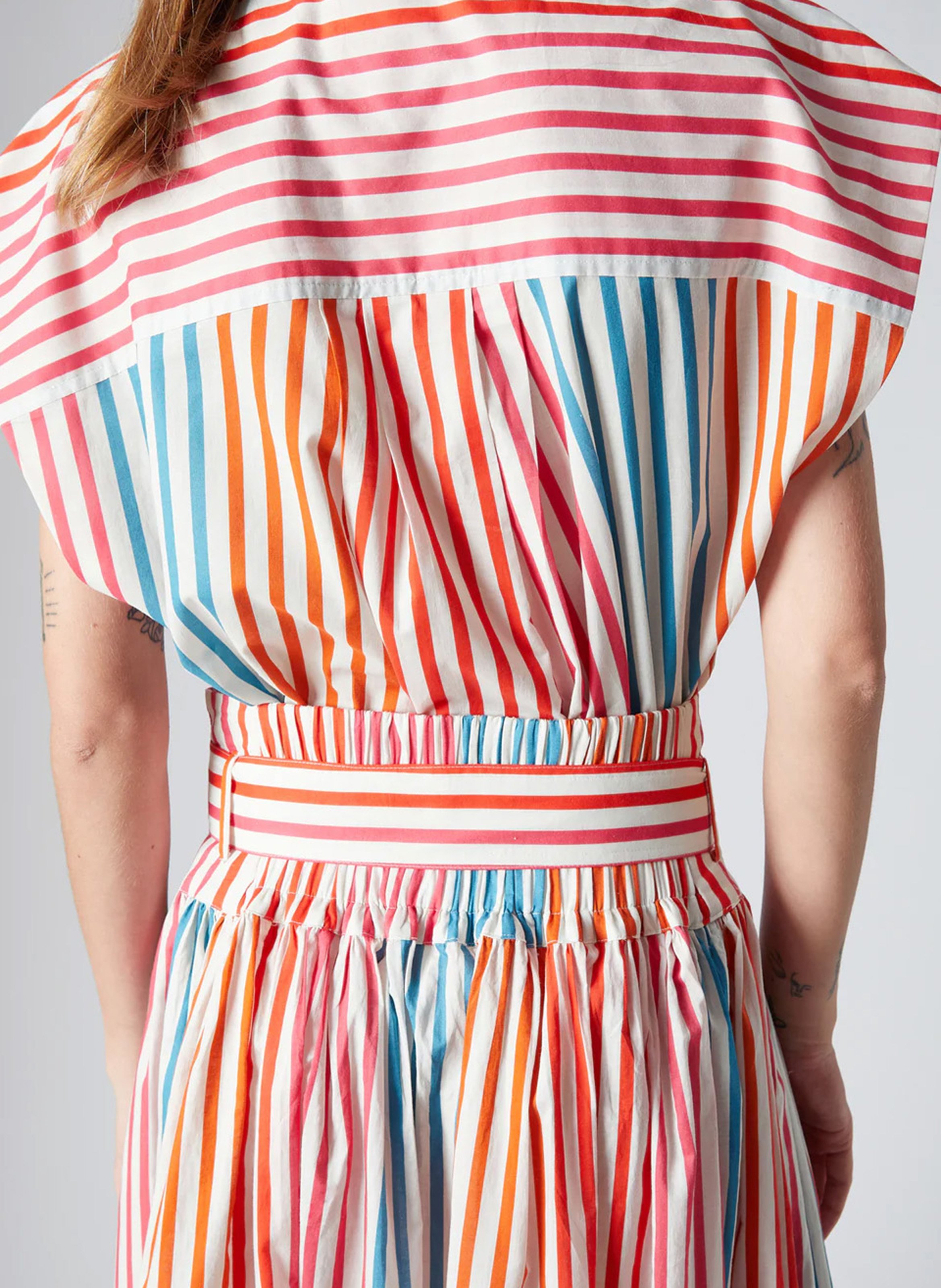 Short-sleeved striped shirt THE LABEL EDITION Multicolored