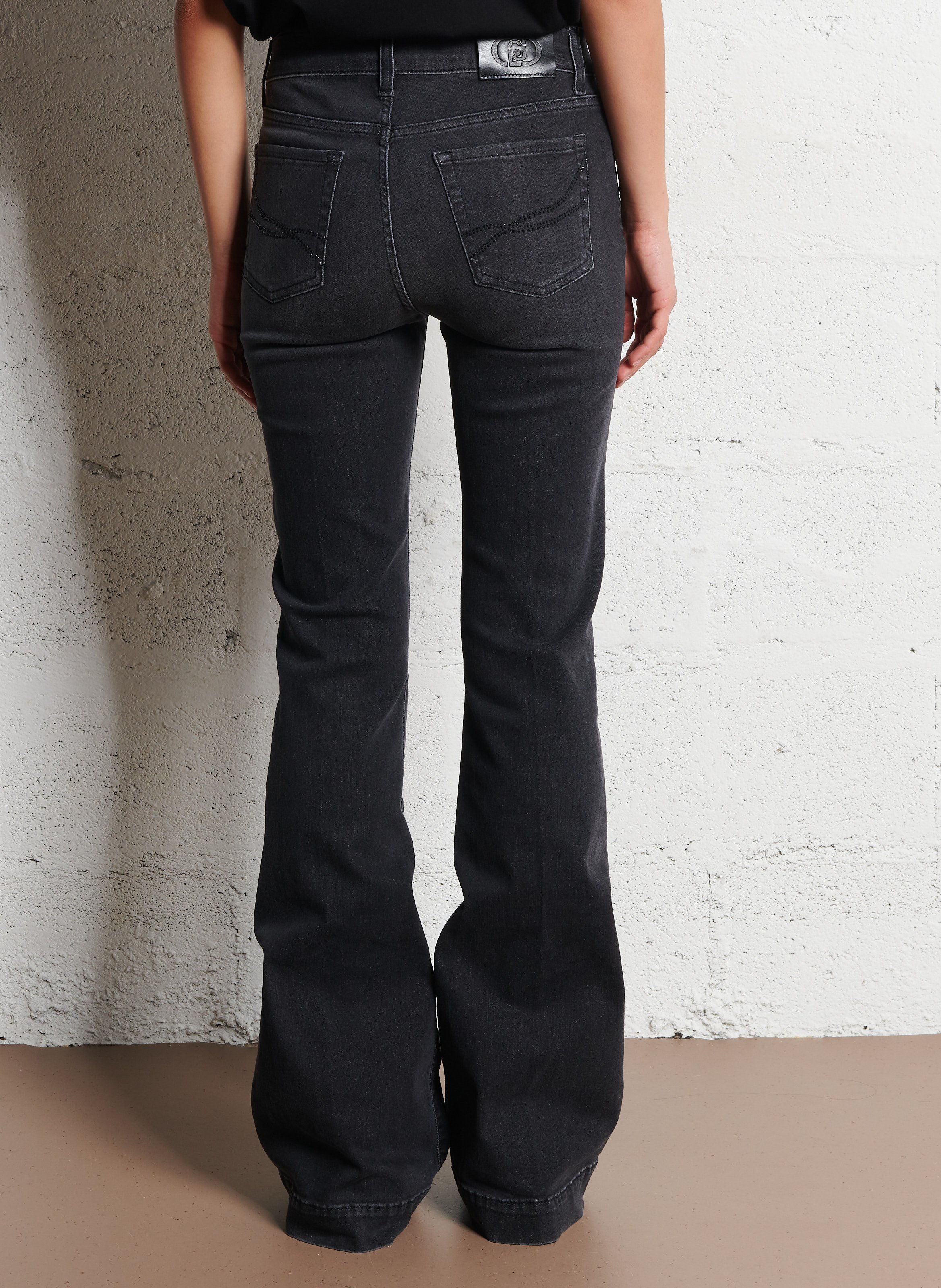 Charlotte - Flared Jeans aus Baumwolle LIU JO Schwarz