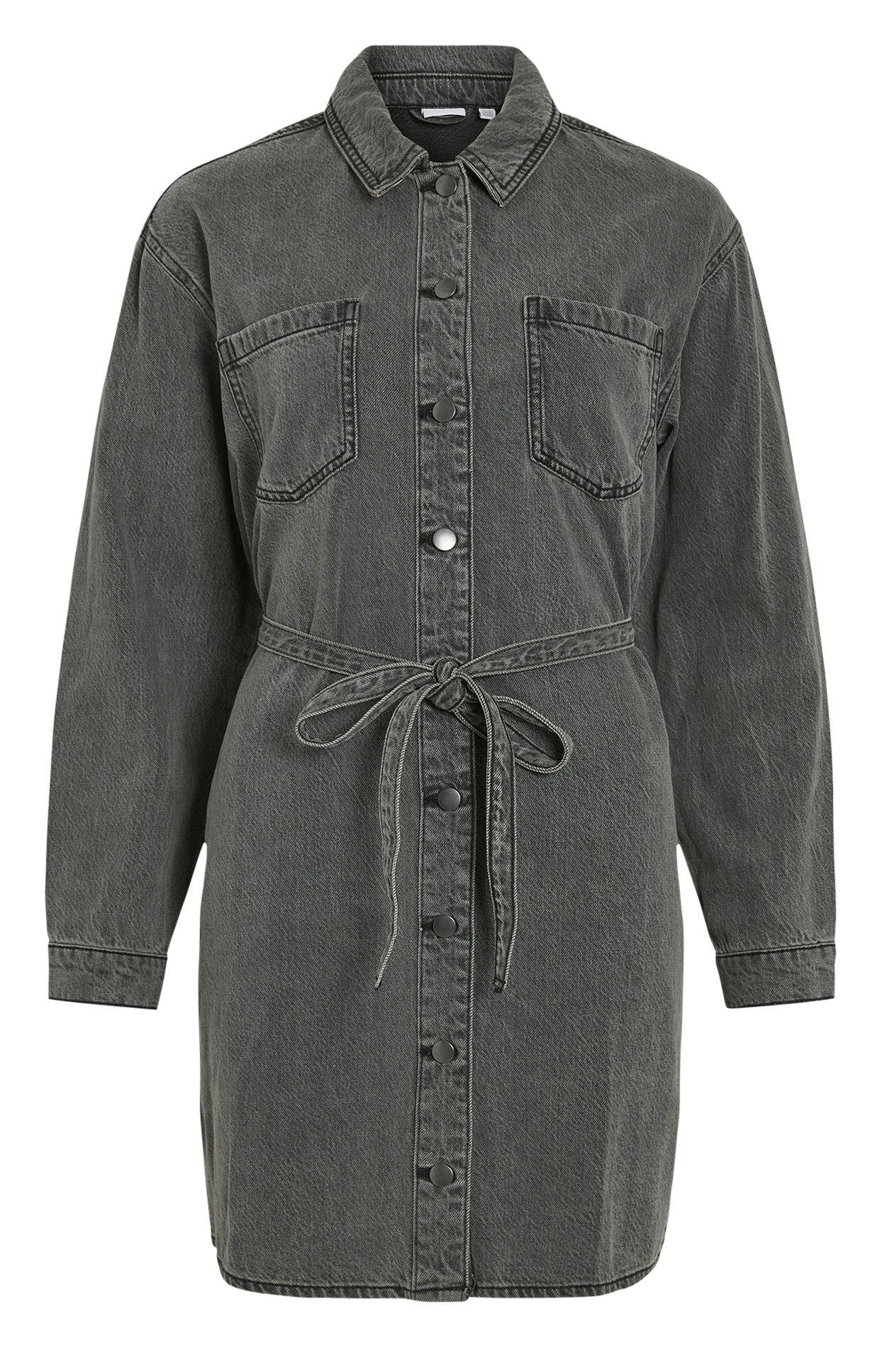 Robe courte col classique VILA Gris