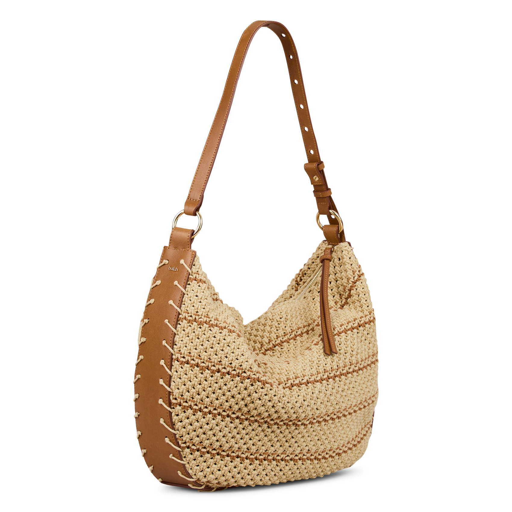 Sac porté épaule en coton mélangé  BA&SH Marron