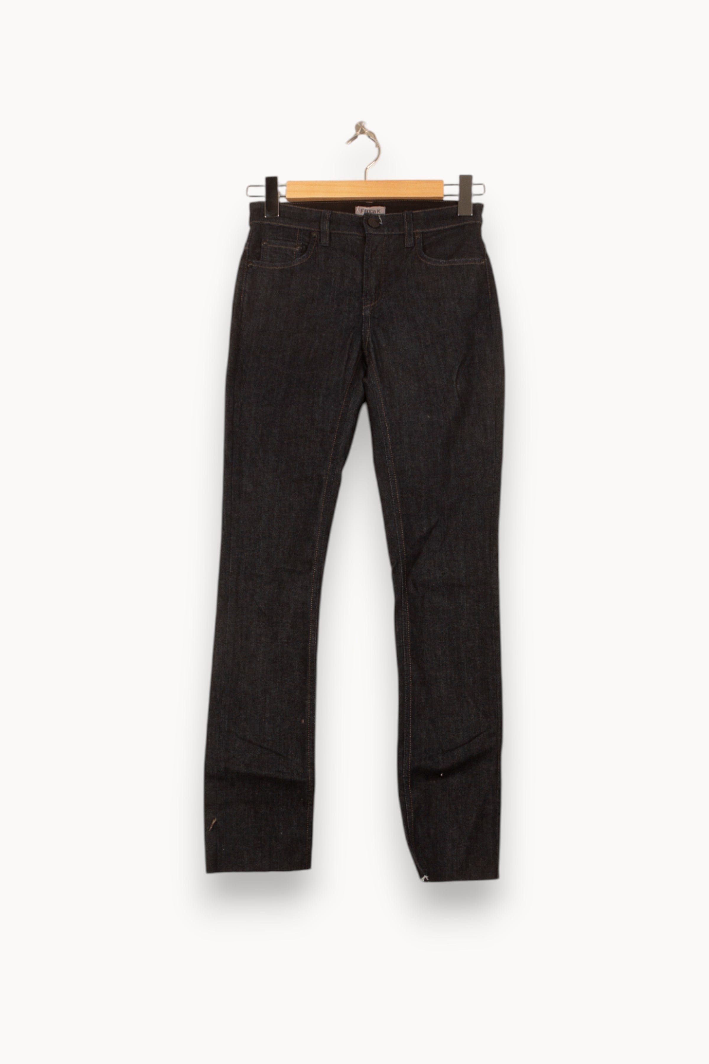 Cropped slim jeans with studs FILIPPA K - Seconde Main Blue