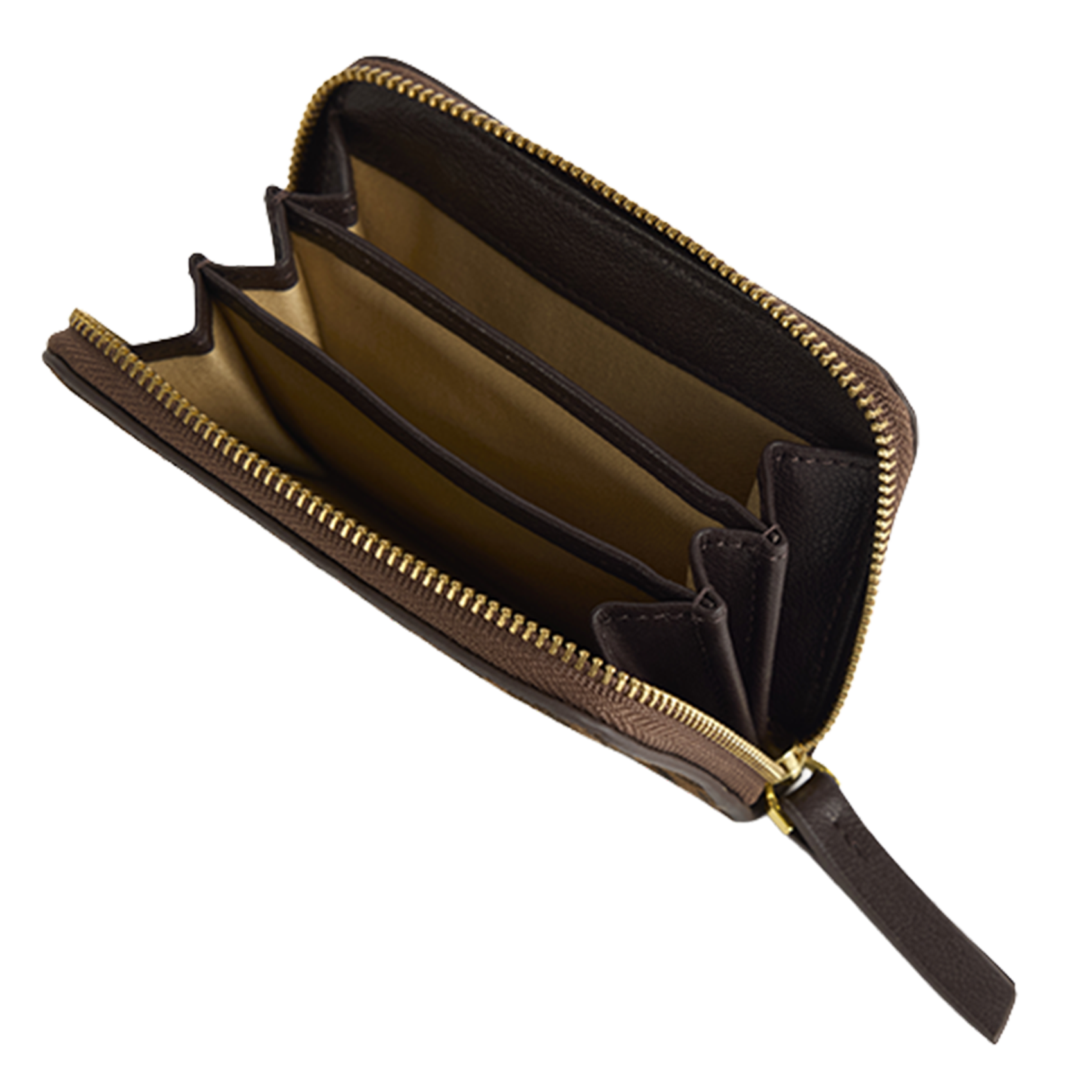 Porte monnaie en cuir NAT & NIN Marron