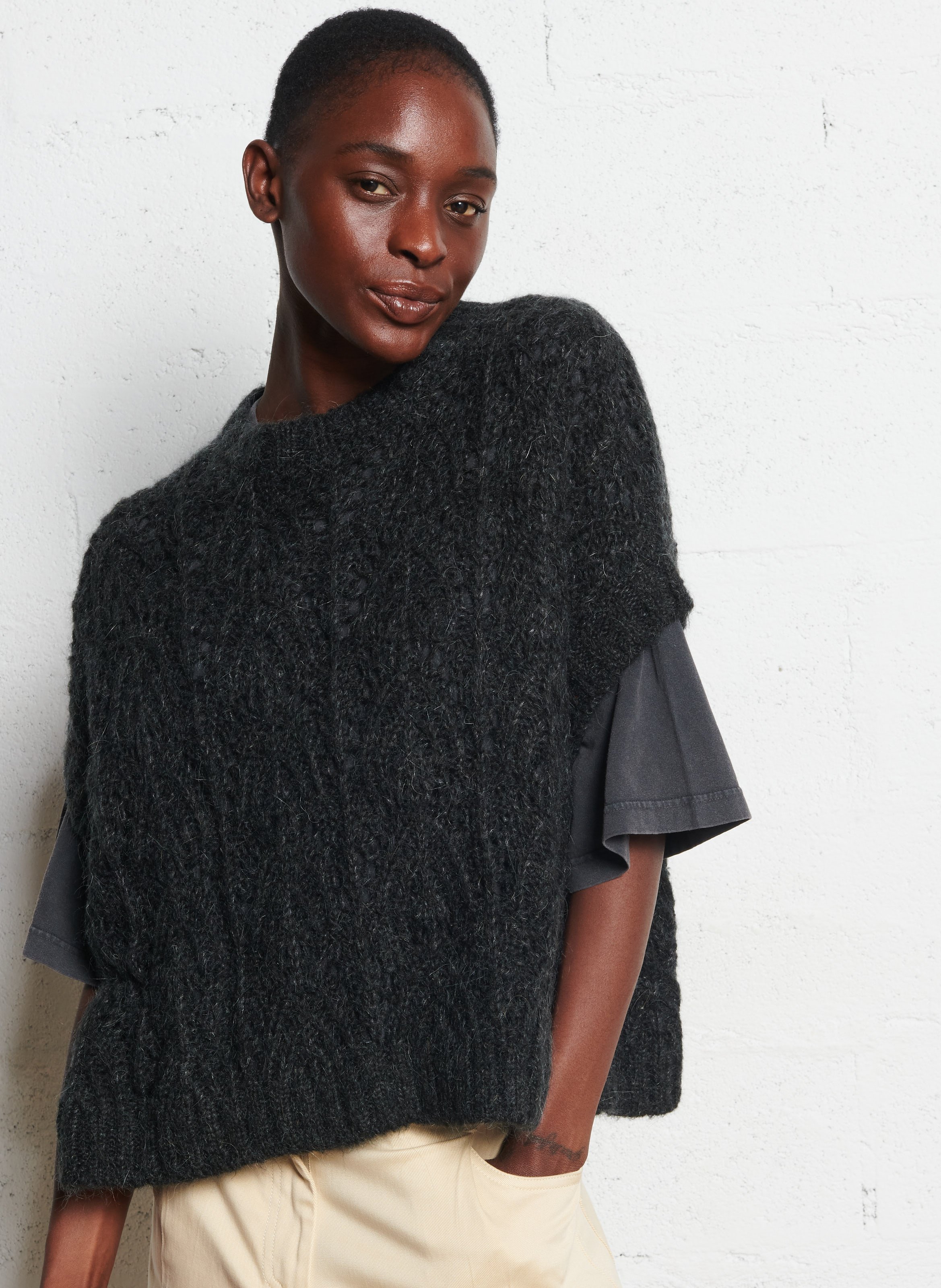 T-shirt met korte mouwen, ronde hals, effen BELLEROSE Veelkleurig