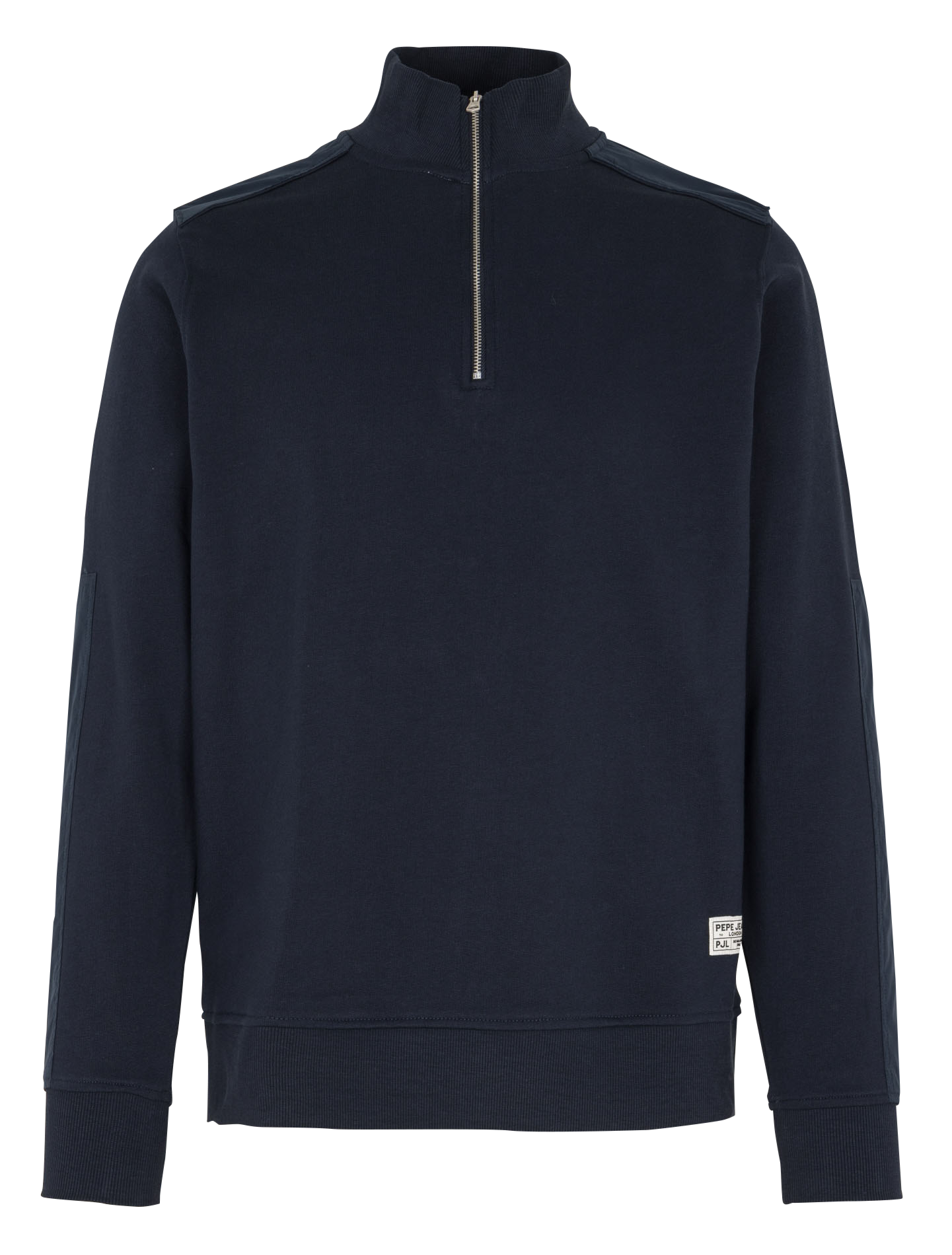 Straight high-neck cotton sweatshirt PEPE JEANS Blue