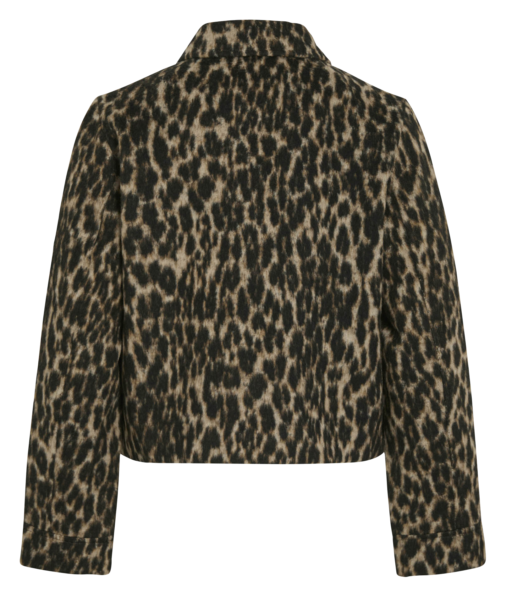 Veste courte boutonnée léopard VILA Noir