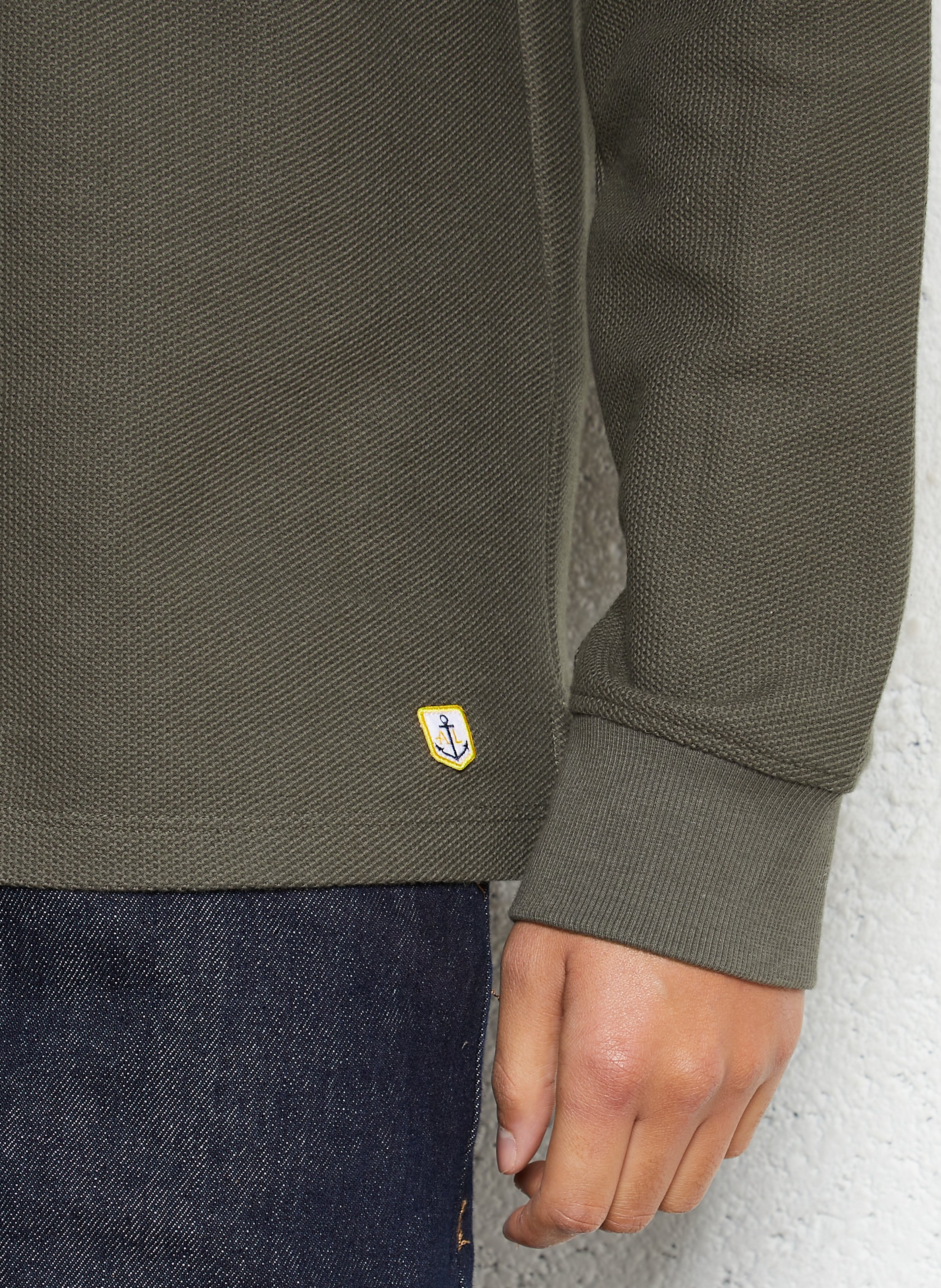 Polo droit en coton ARMOR LUX Kaki