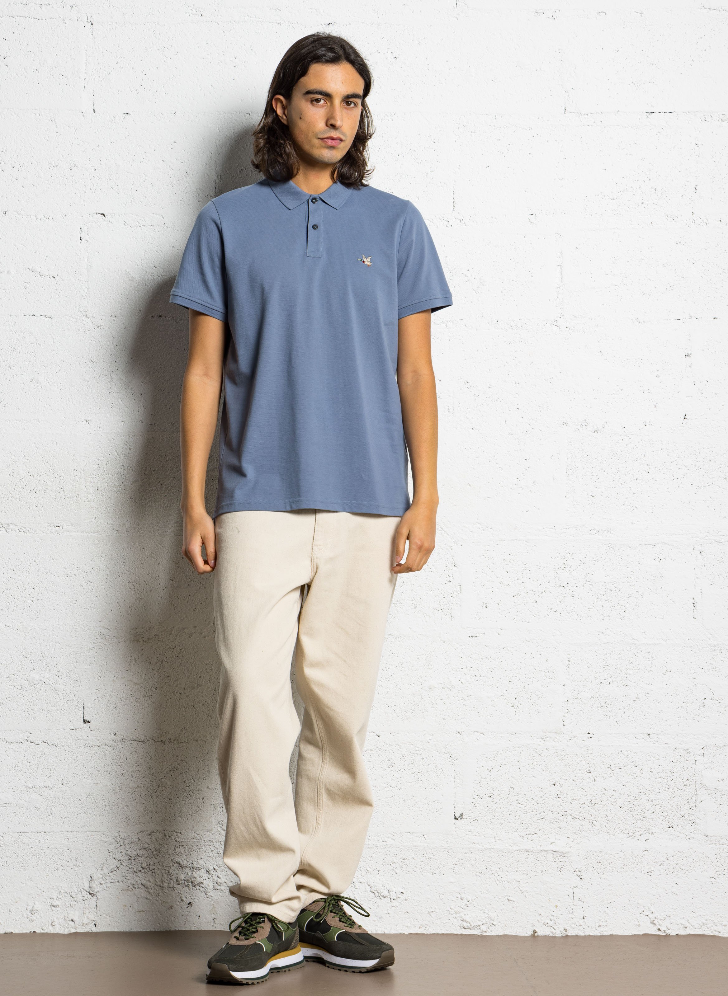 Straight-fit cotton polo CHEVIGNON Blue