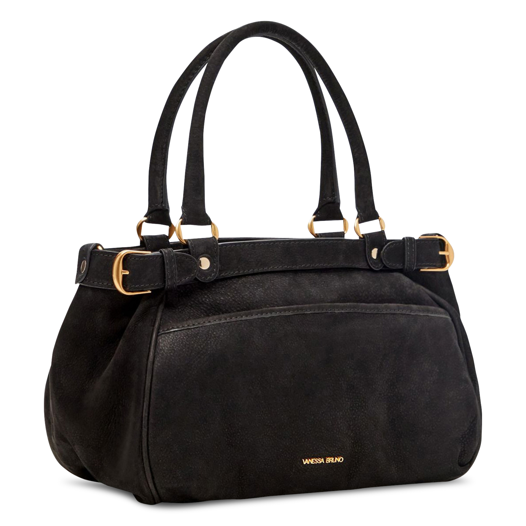 Leather handbag VANESSA BRUNO Black