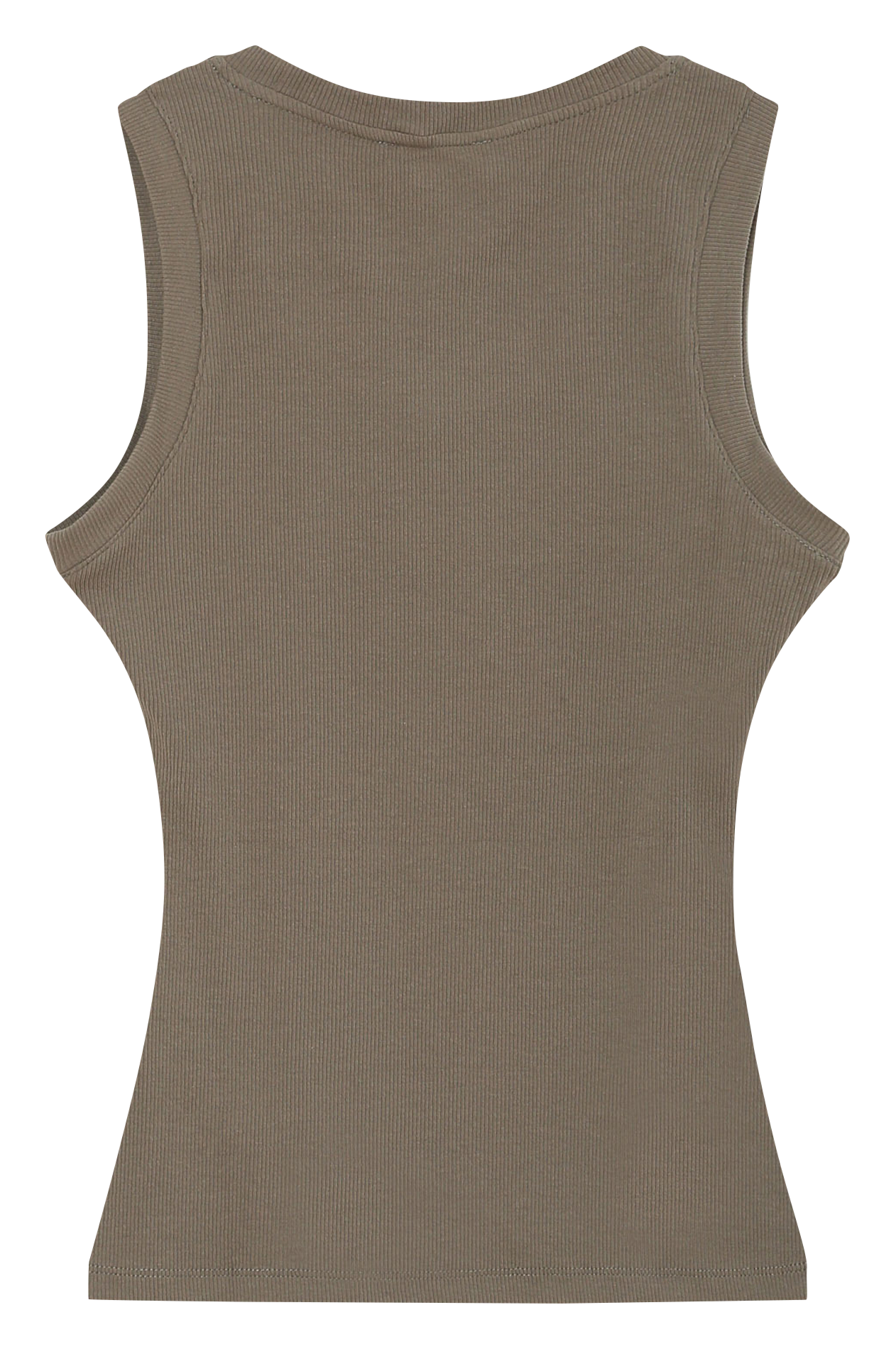 Cotton-blend tank top with round neck GRACE ET MILA Green