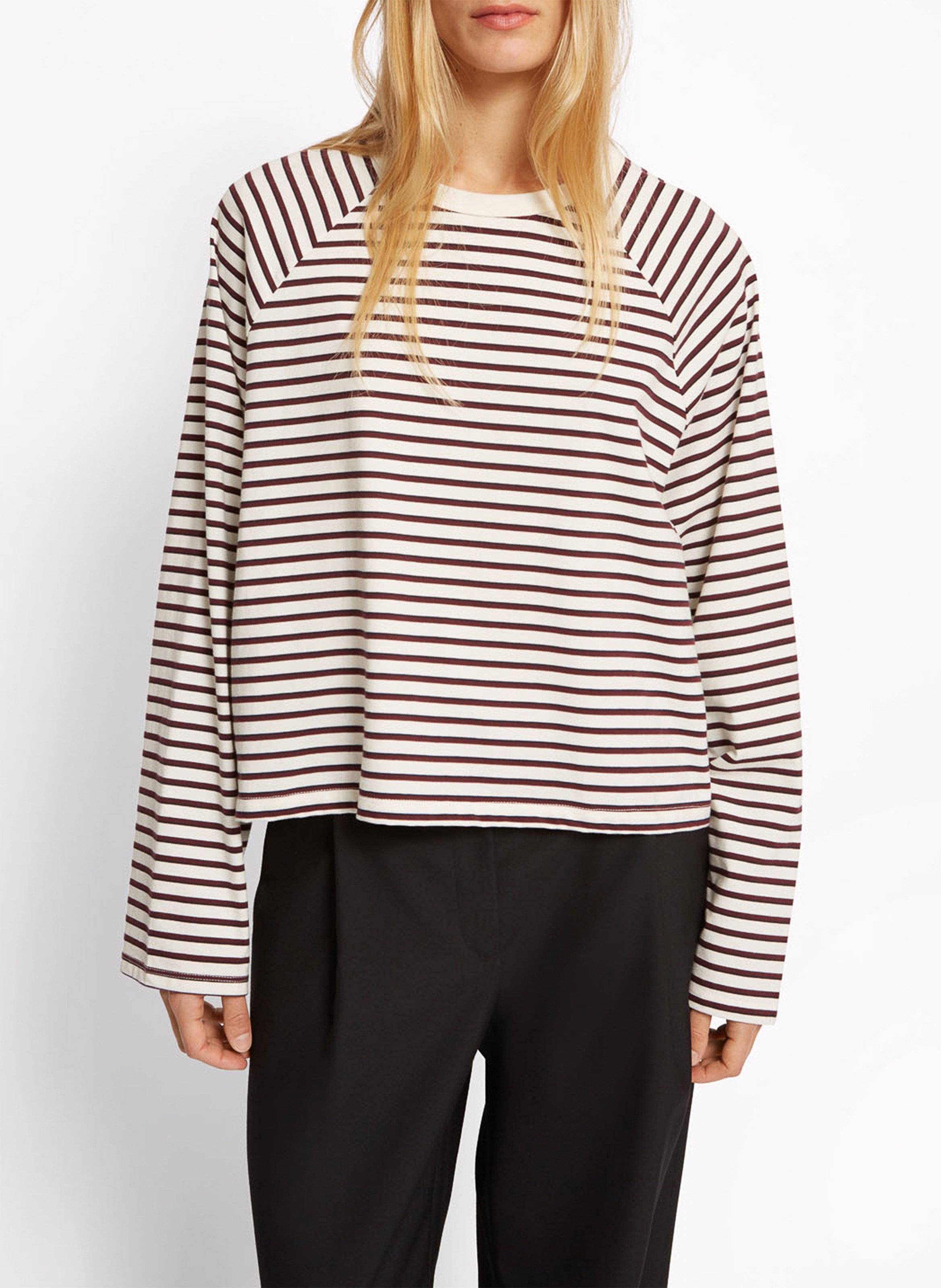 Tee-shirt ample à rayures ROSEANNA Beige