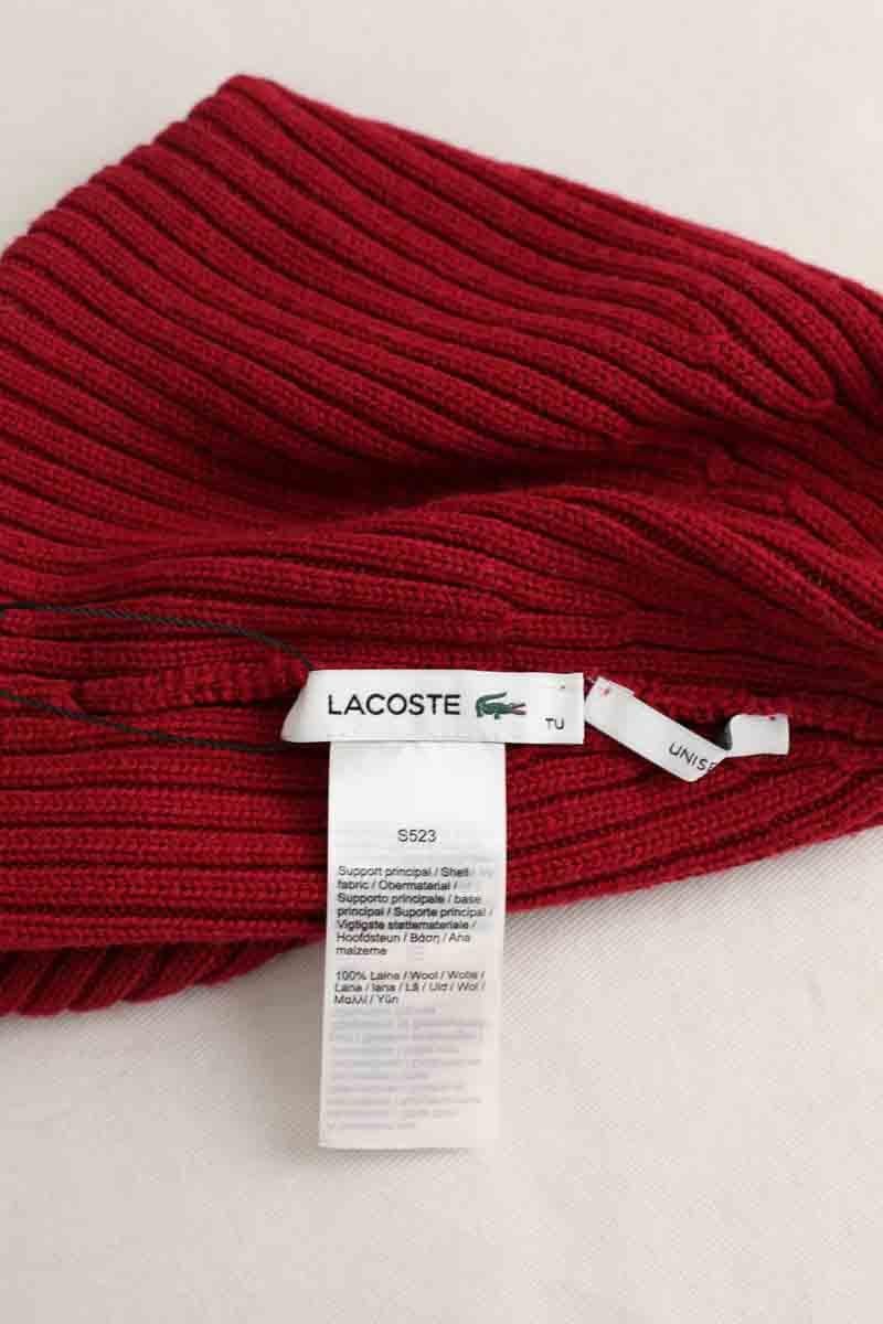Bonnet LACOSTE - SECONDE MAIN Red
