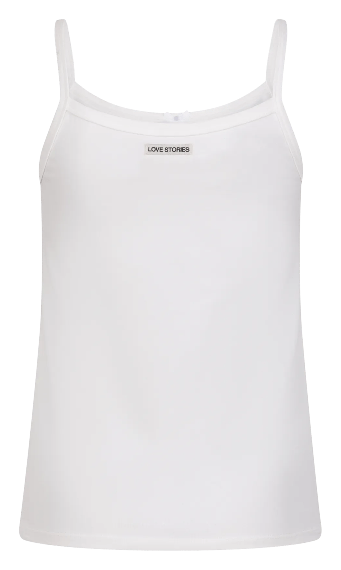 Débardeur uni en coton mélangé LOVE STORIES Blanc