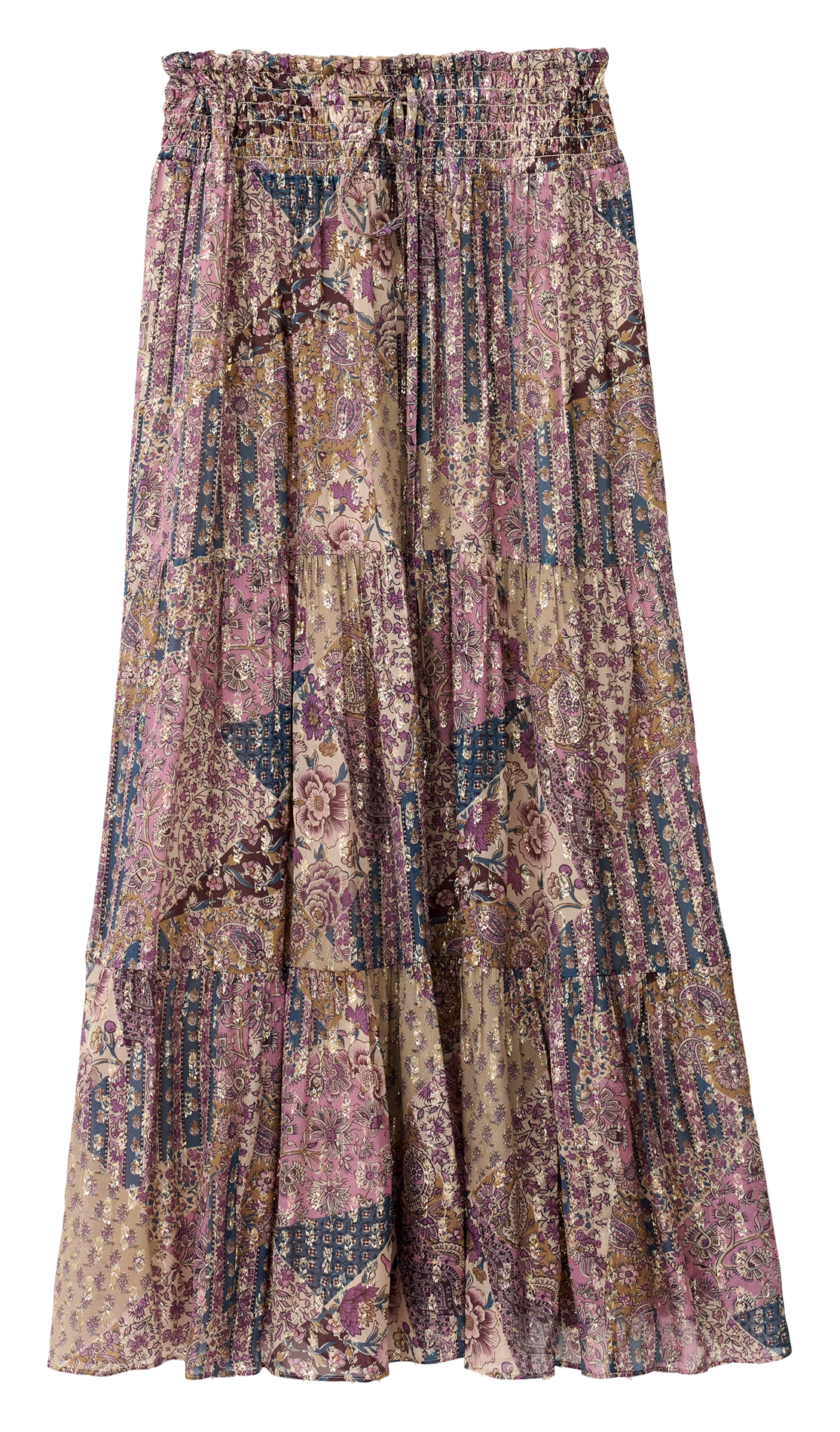 Lange, gerende rok BA&SH Roze