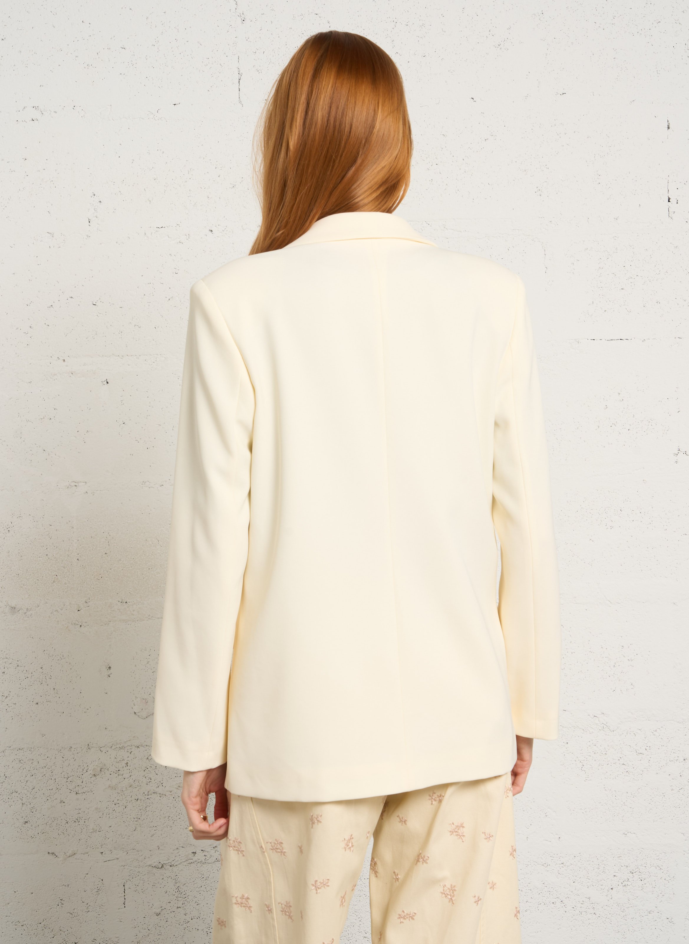 Veste tailleur droite unie IMPERIAL Blanc