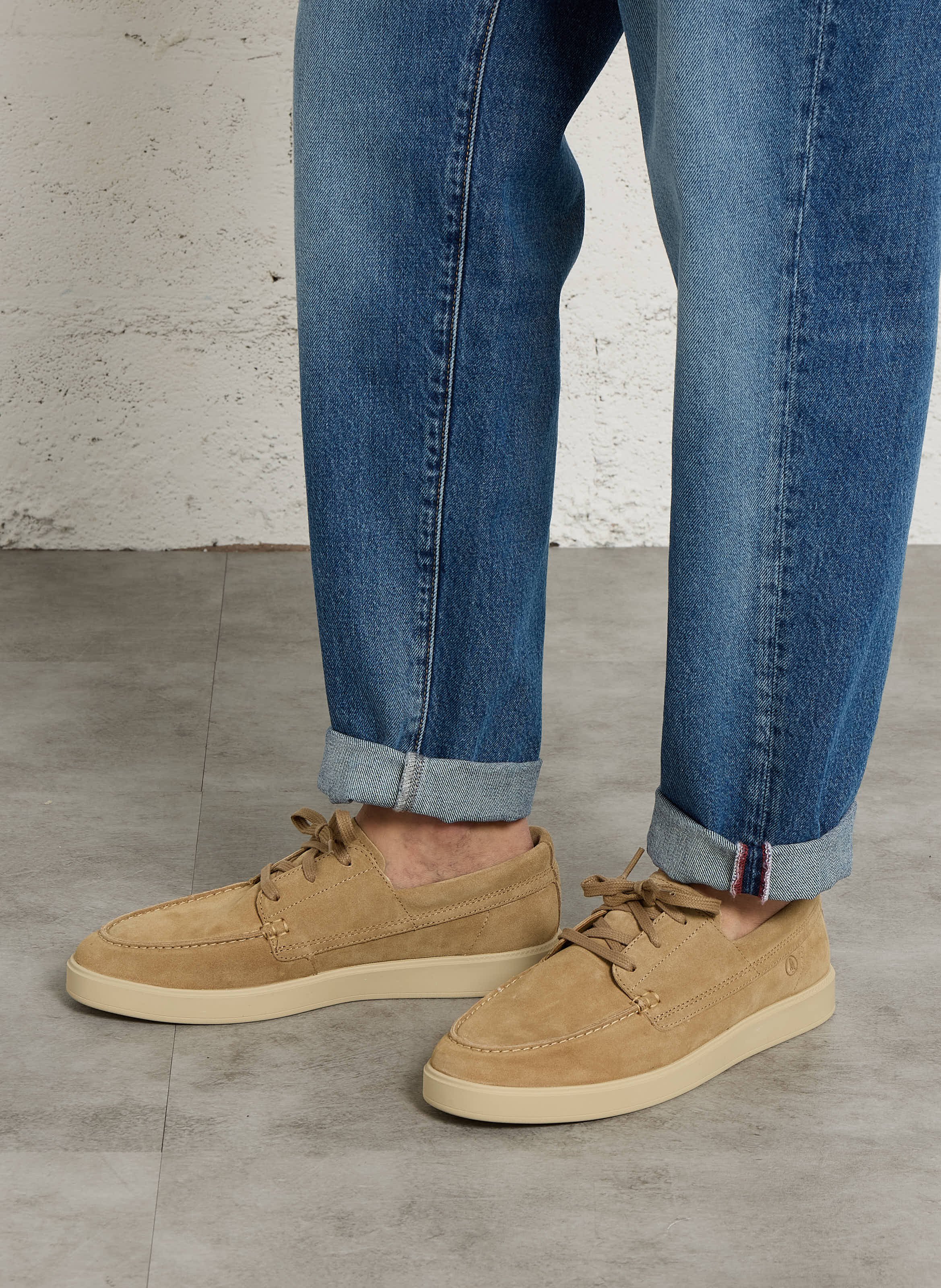 Derbies en cuir CLARKS Beige