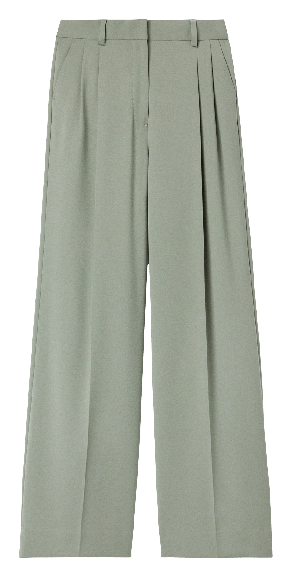Pantalon tailleur à pinces uni FILIPPA K Vert