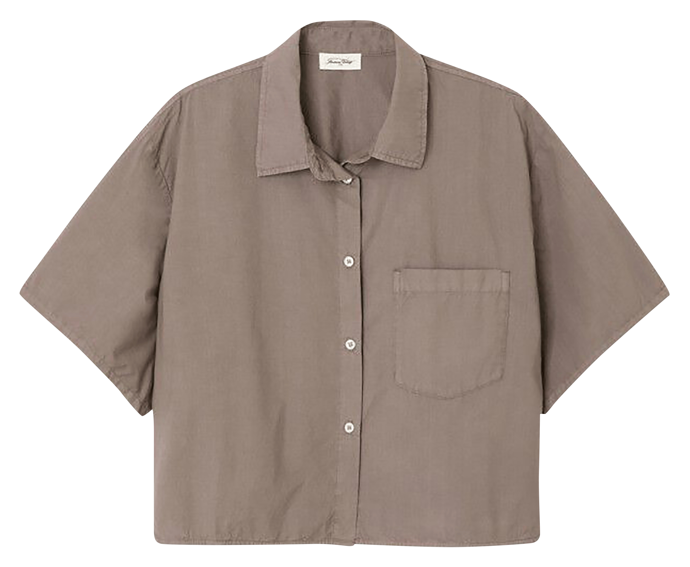 Chemise ample en coton bio AMERICAN VINTAGE Gris
