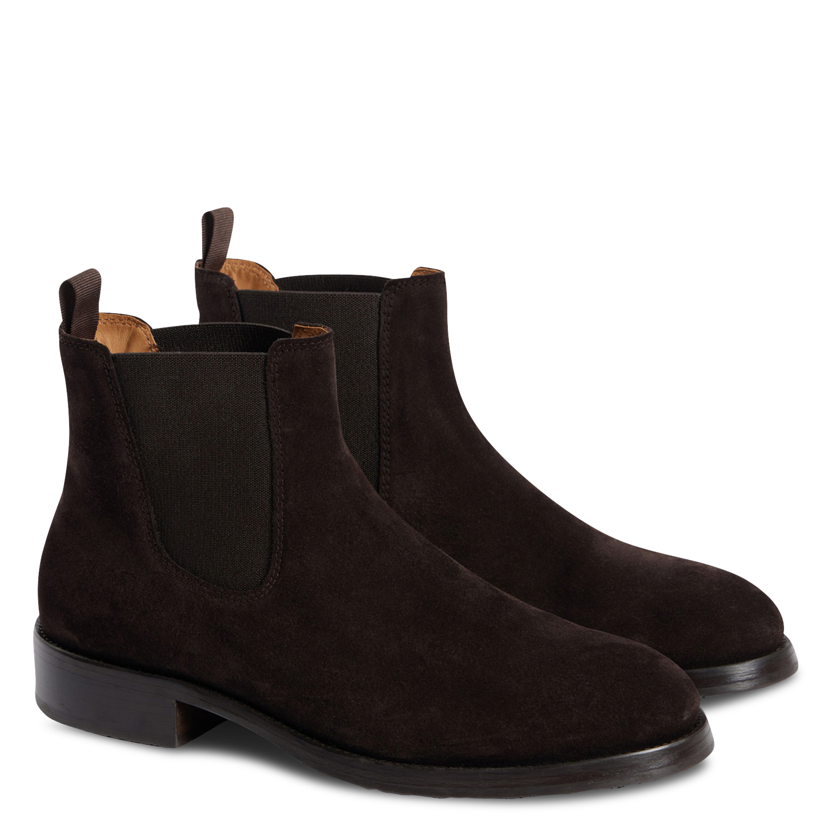 Leather mid-calf boots SANDRO Brown