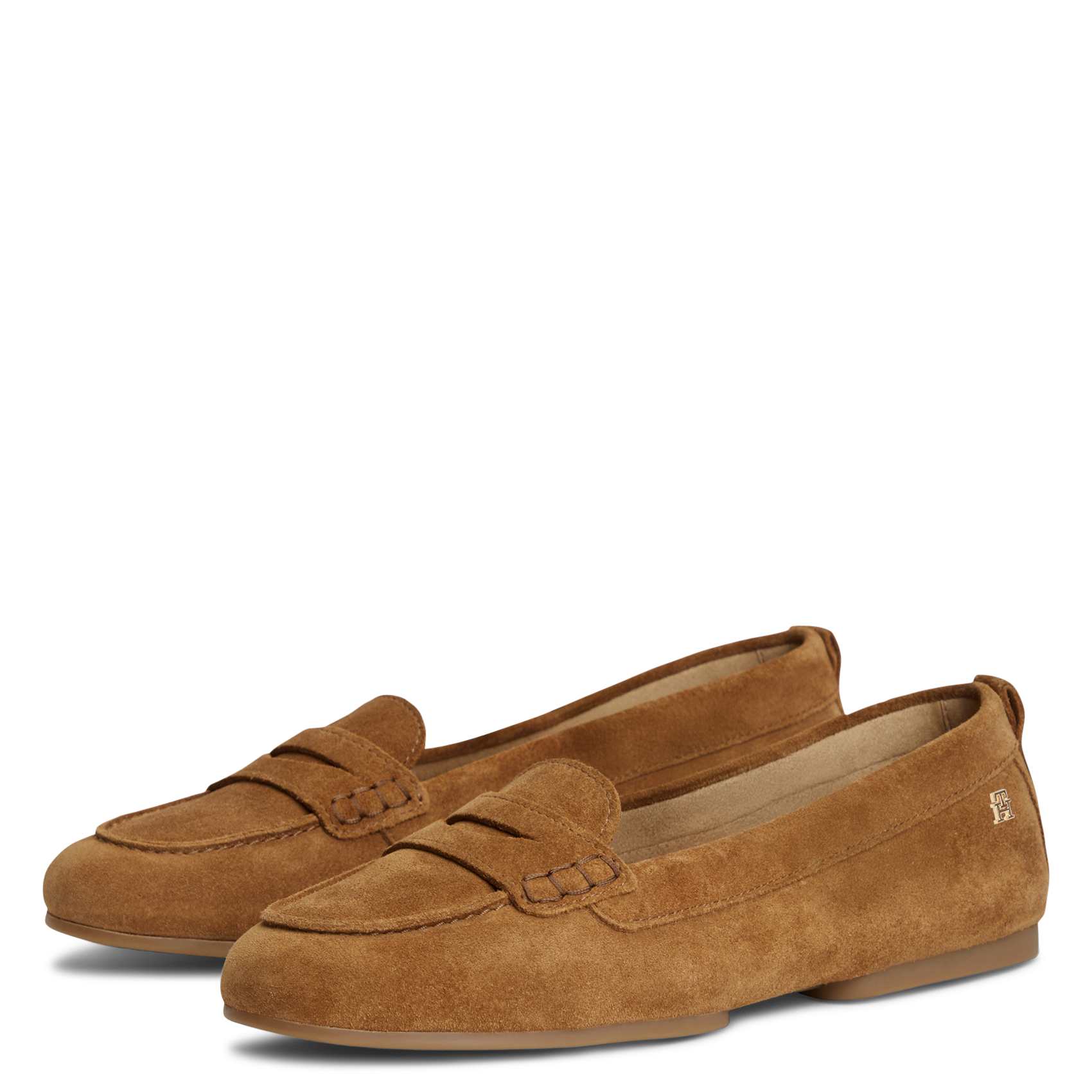 Leren loafers TOMMY HILFIGER Bruin