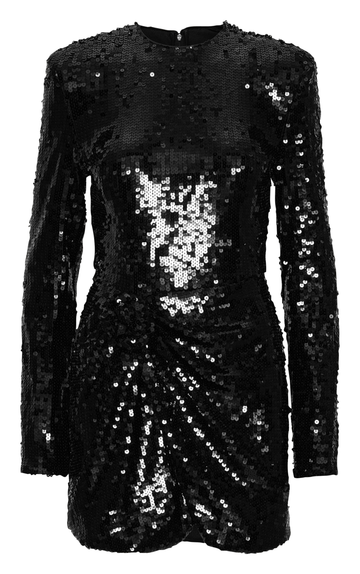 Robe courte ajustée en sequins ROTATE Noir