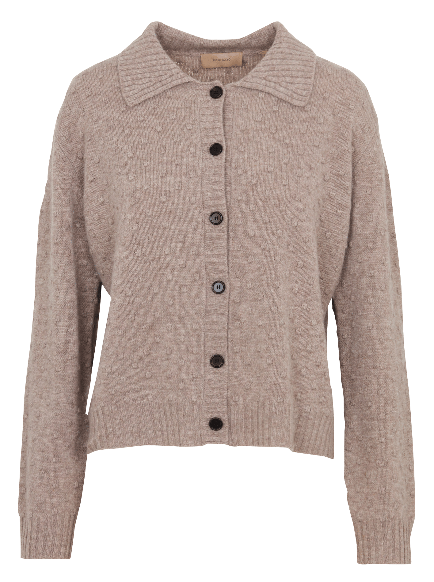 Straight wool relief vest RUE DE TOKYO Beige