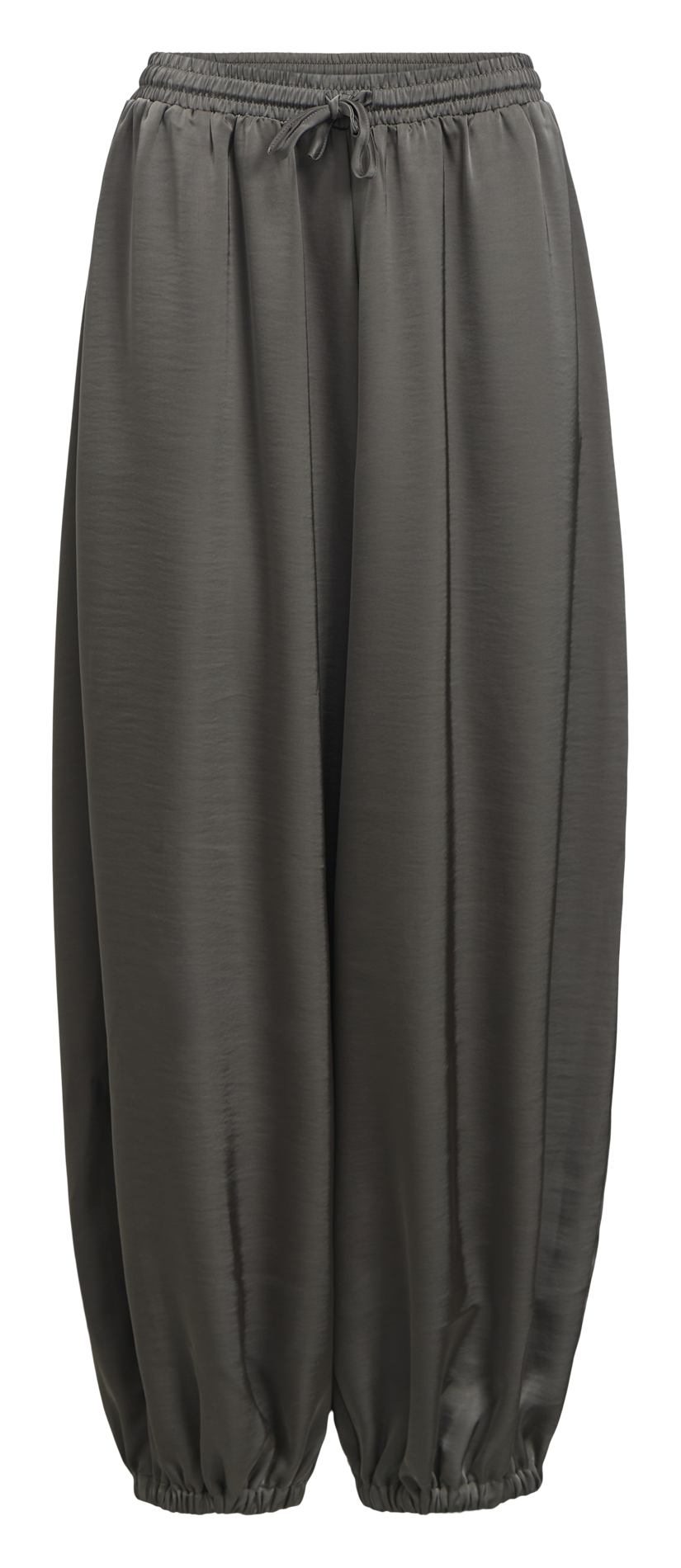 Weit geschnittene, weich fallende Hose OBJECT Grau