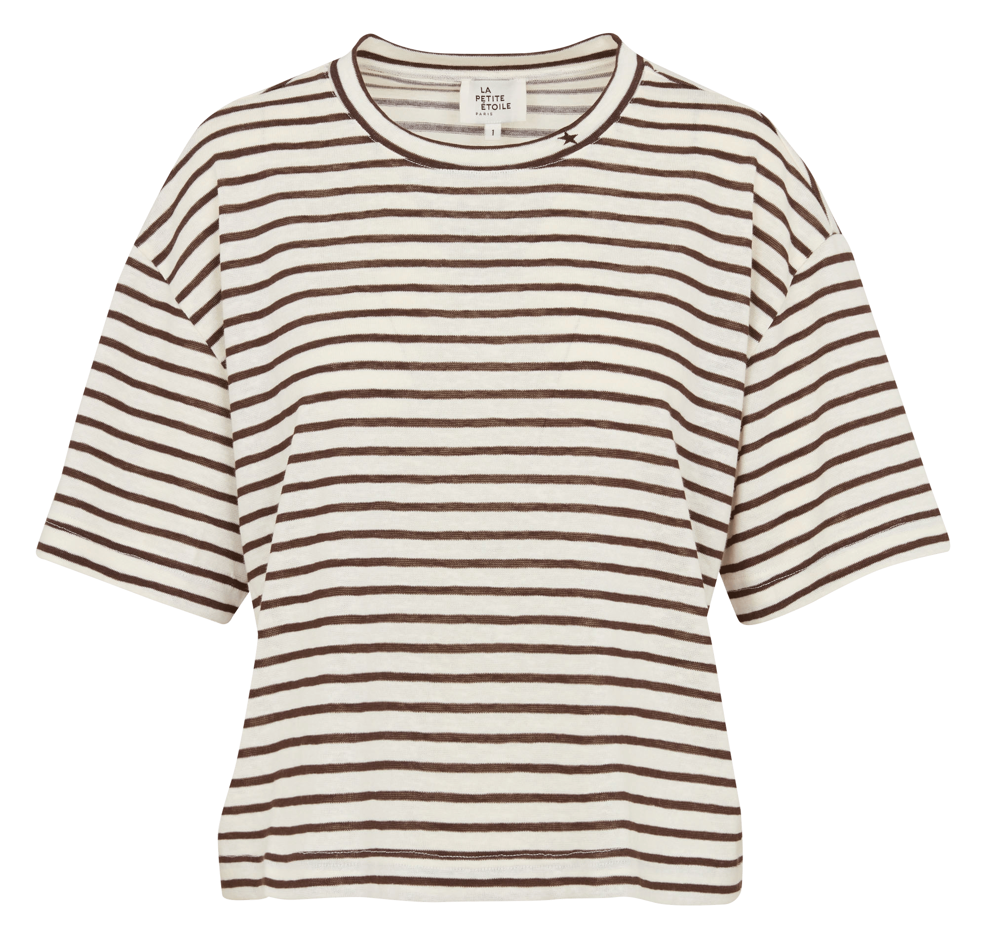 Gestreiftes Rundhals-T-Shirt LA PETITE ETOILE